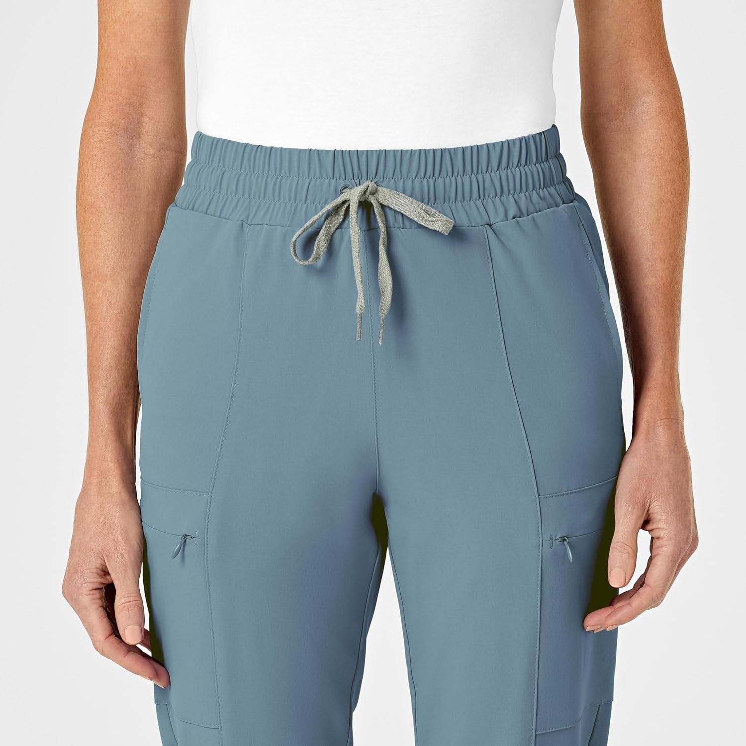 Wink Renew Women’s High Waist Slim Leg Scrub Pant(Elemental Blue)