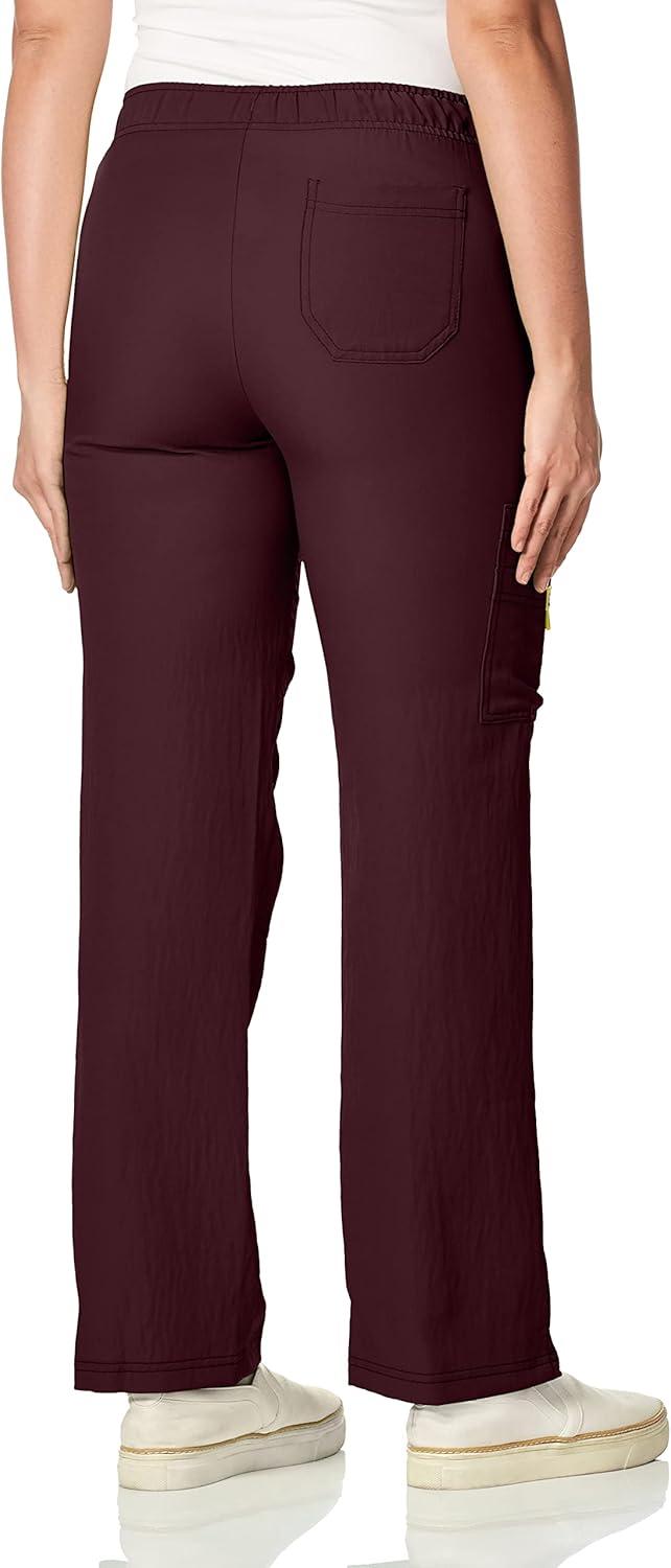 WonderWink Womens Four Stretch Cargo Scrub Pant(Cocoa)