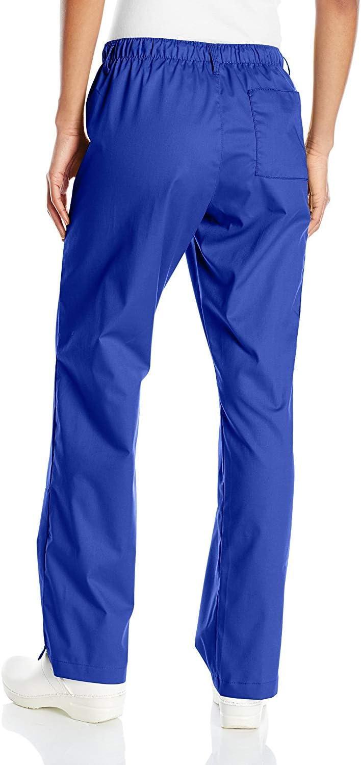 WonderWink Women’s Petite-Plus-Size Wonderwork Straight Leg Cargo Scrub Pant(Galaxy Blue)