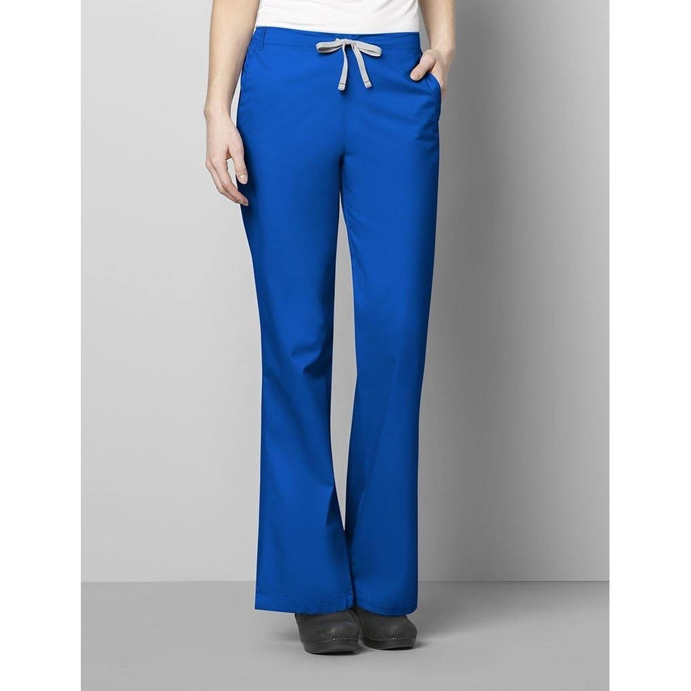 WINK WonderWORK Women’s Flare Leg Scrub Pant, Royal, 5XL
