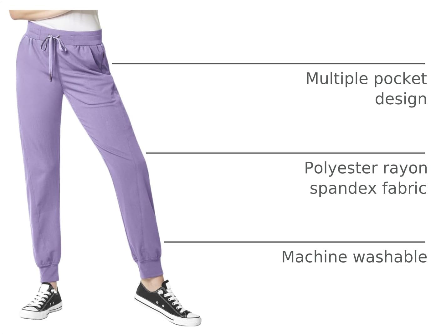 Wink Women’s Scrub Pant(Lilac)
