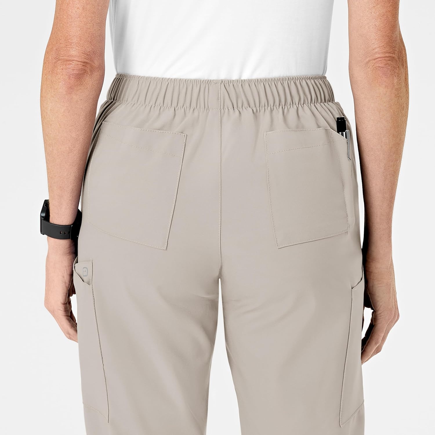 Wink W123 Women’s Flat Front Cargo Scrub Pant(Cloud)