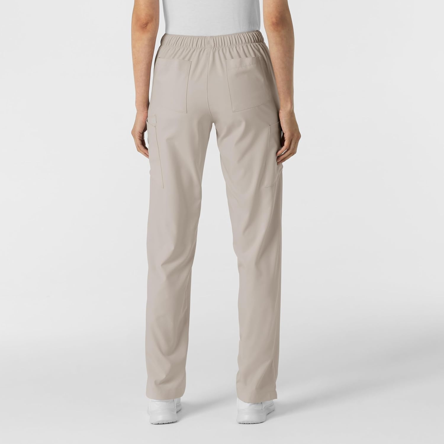Wink W123 Women’s Flat Front Cargo Scrub Pant(Cloud)