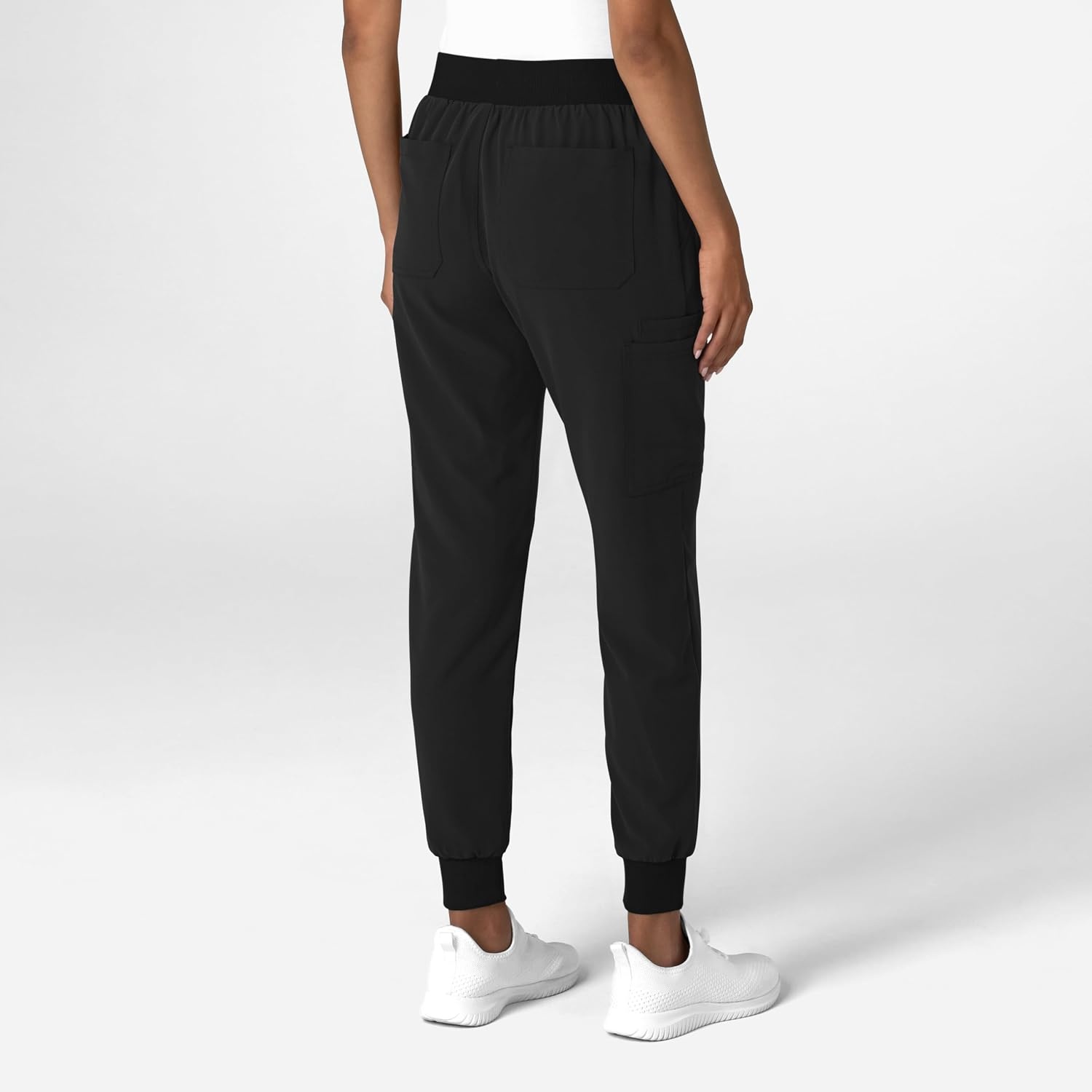 Wink Women’s Women’s Jogger Utility Scrub Pant(Black)