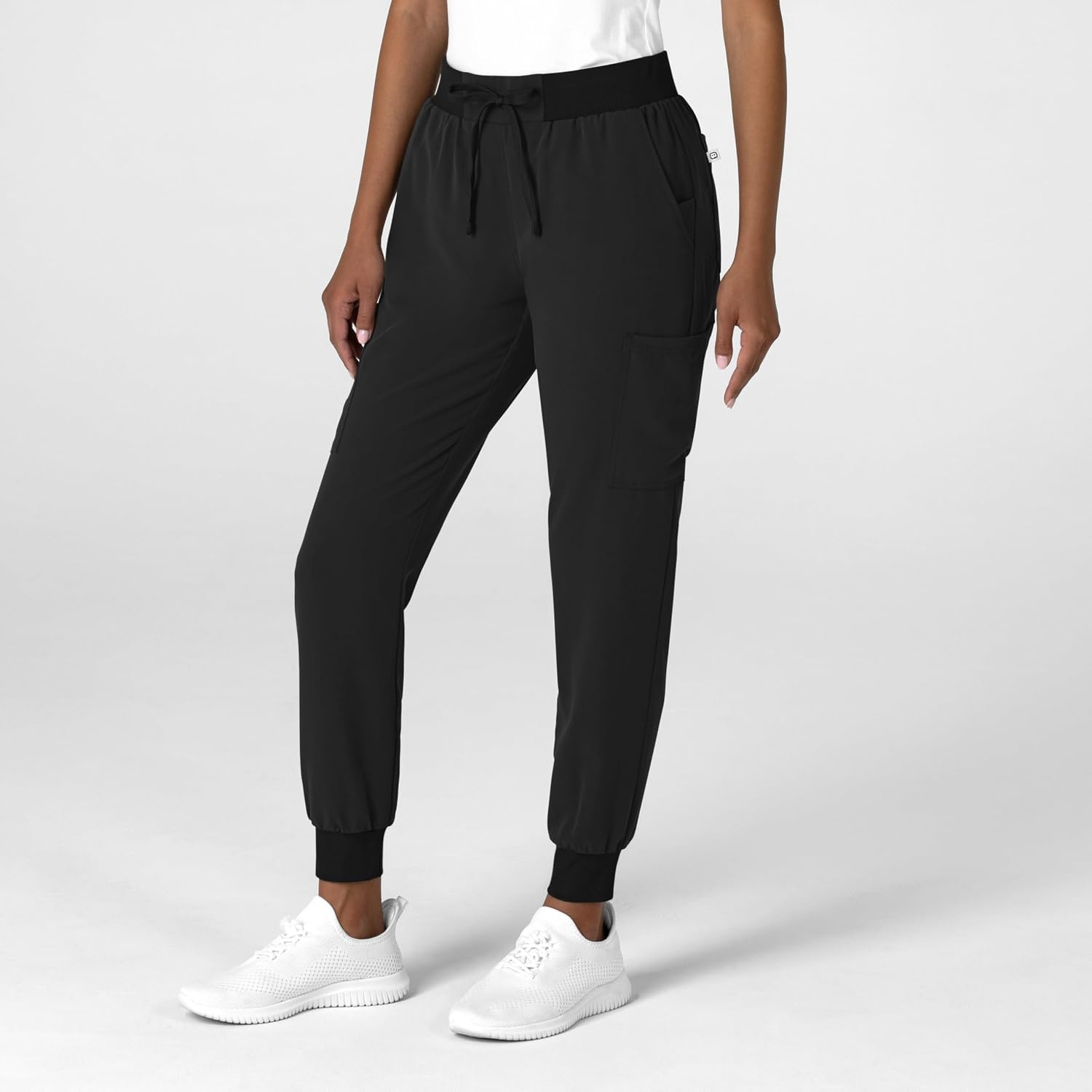 Wink Women’s Women’s Jogger Utility Scrub Pant(Black)