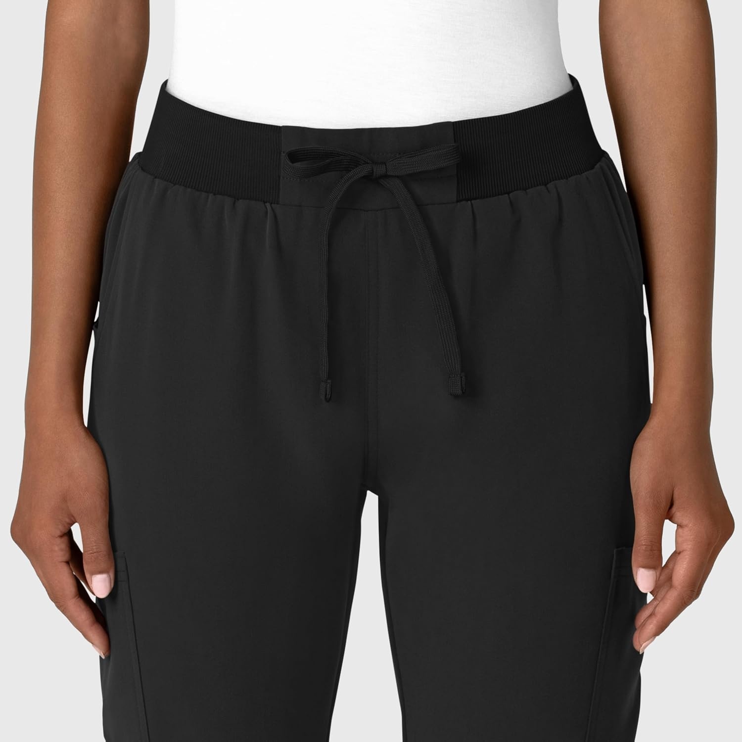 Wink Women’s Women’s Jogger Utility Scrub Pant(Black)