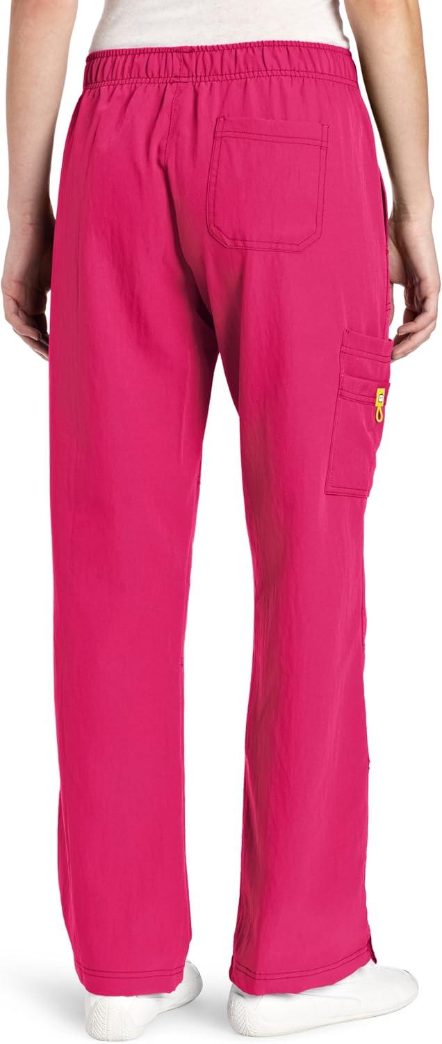 WonderWink Womens Four Stretch Cargo Scrub Pant(Very Berry)