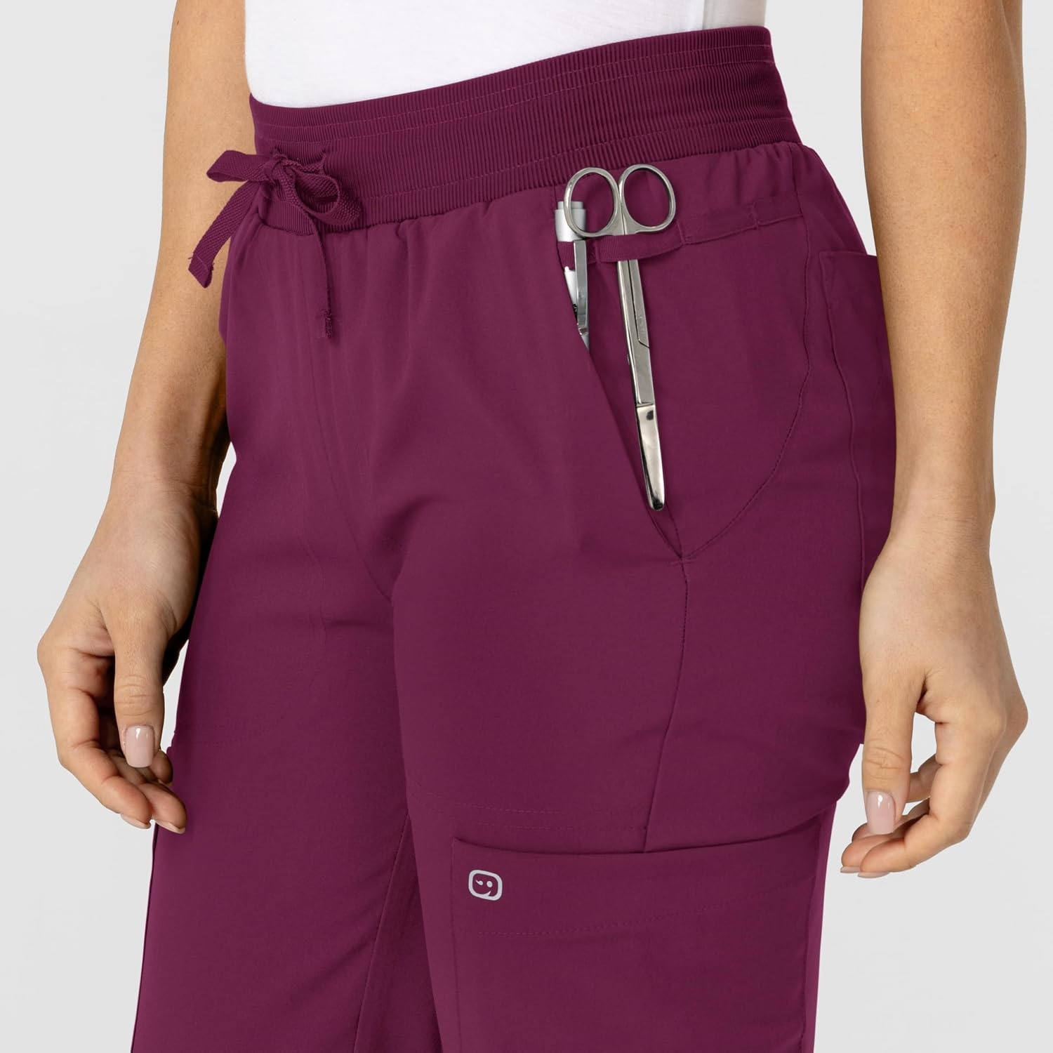 Wink W123 Women’s Flex-n-Reach Track Scrub Pant(Wine)