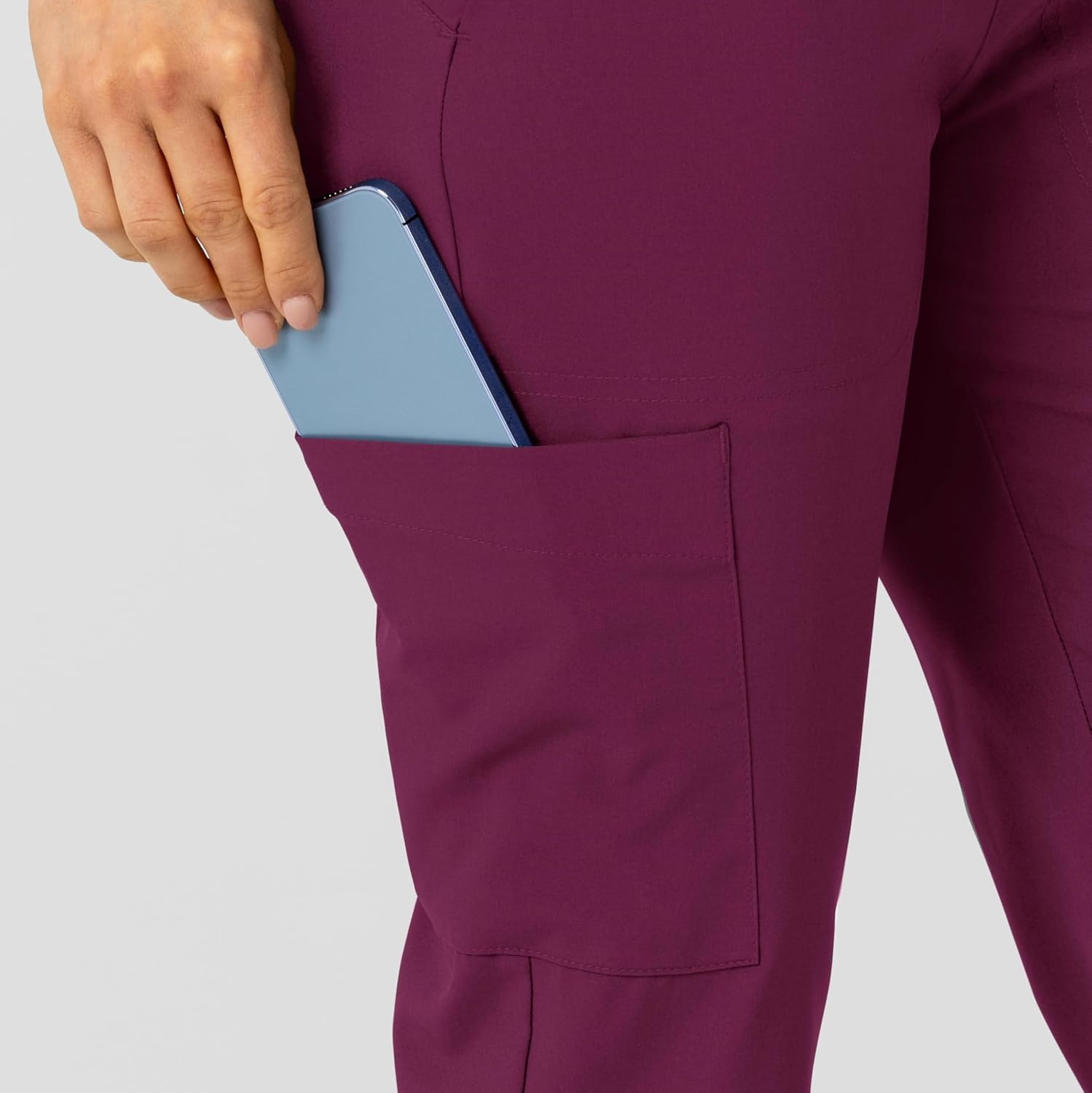 Wink W123 Women’s Flex-n-Reach Track Scrub Pant(Wine)