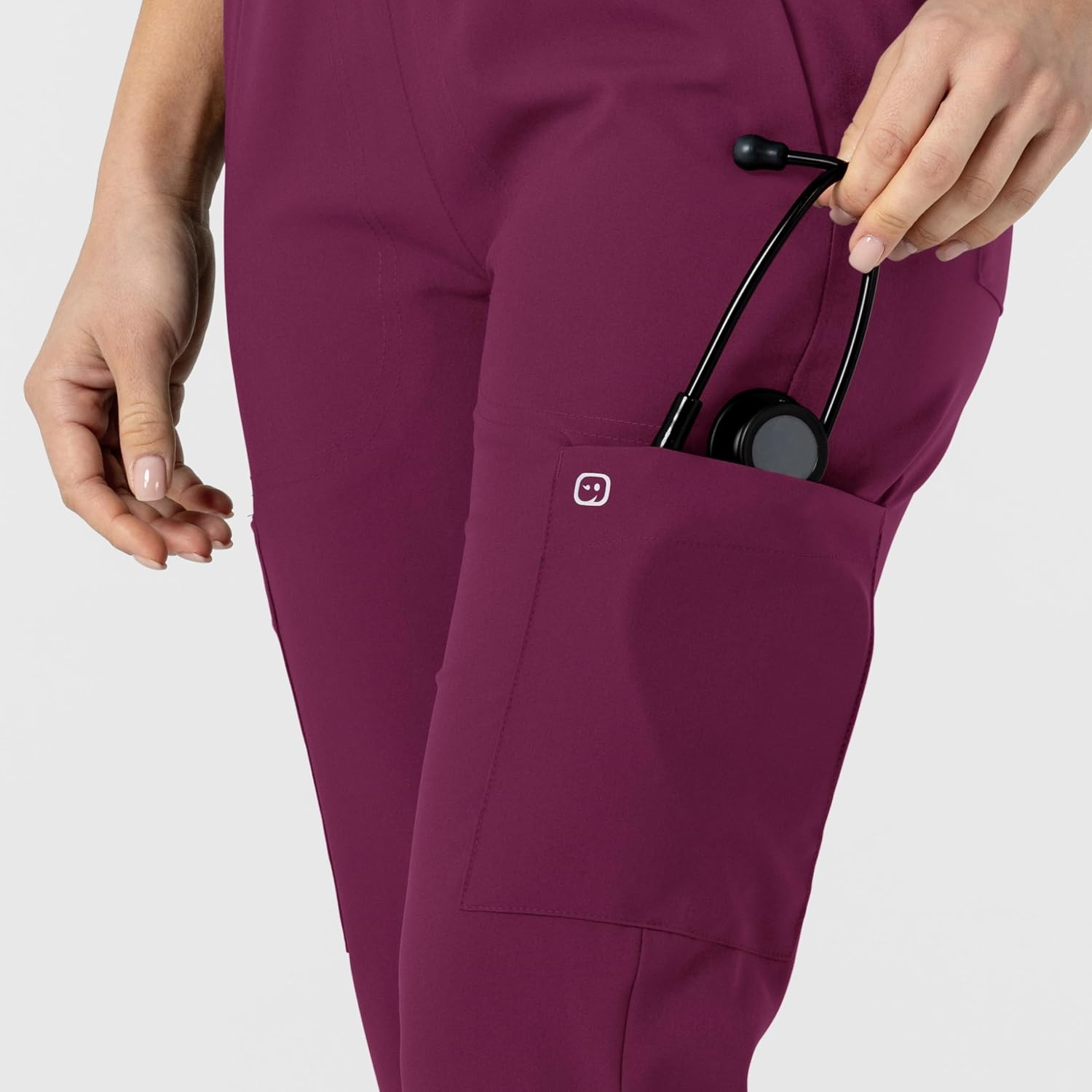 Wink W123 Women’s Flex-n-Reach Track Scrub Pant(Wine)