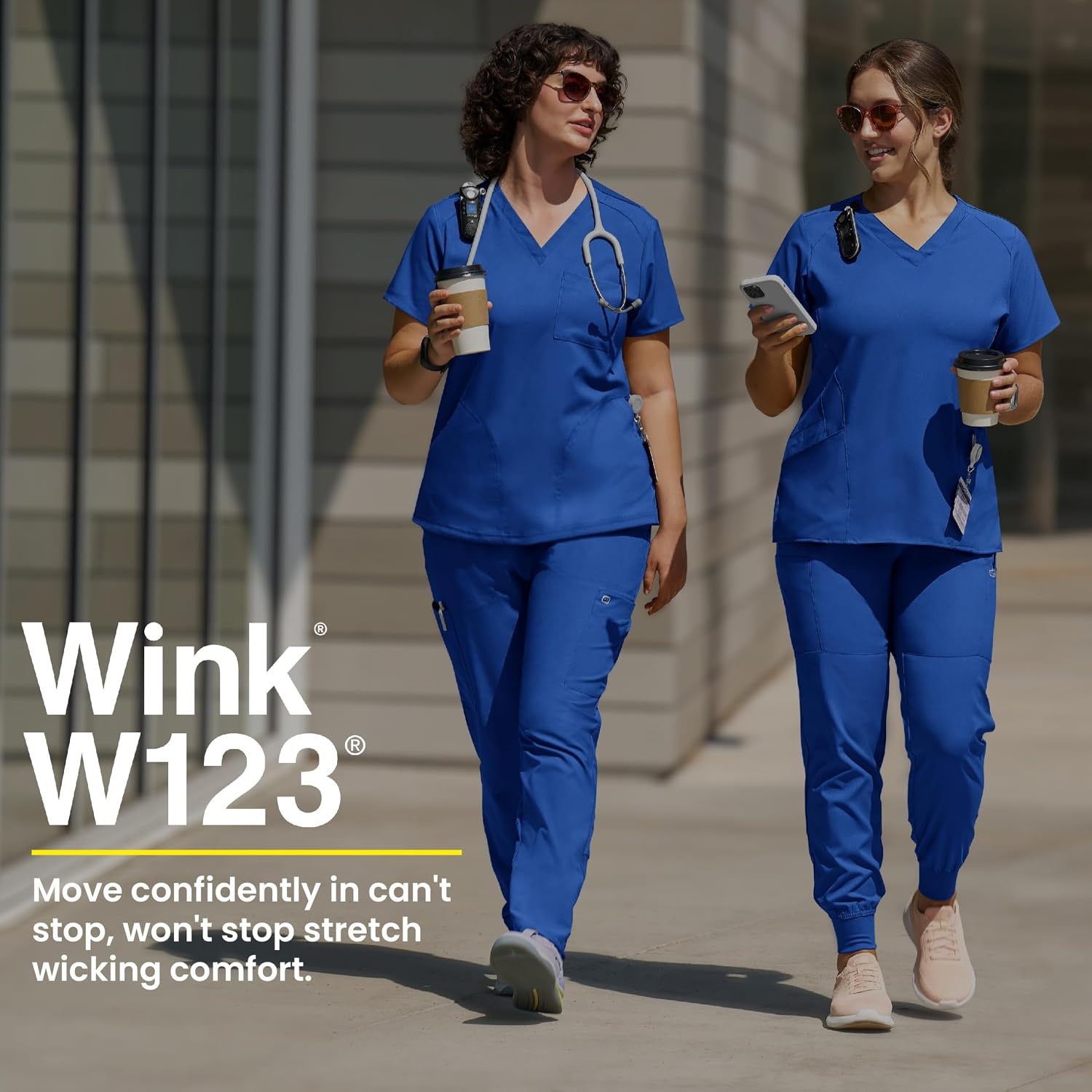 Wink W123 Women’s Flex-n-Reach Track Scrub Pant(Wine)