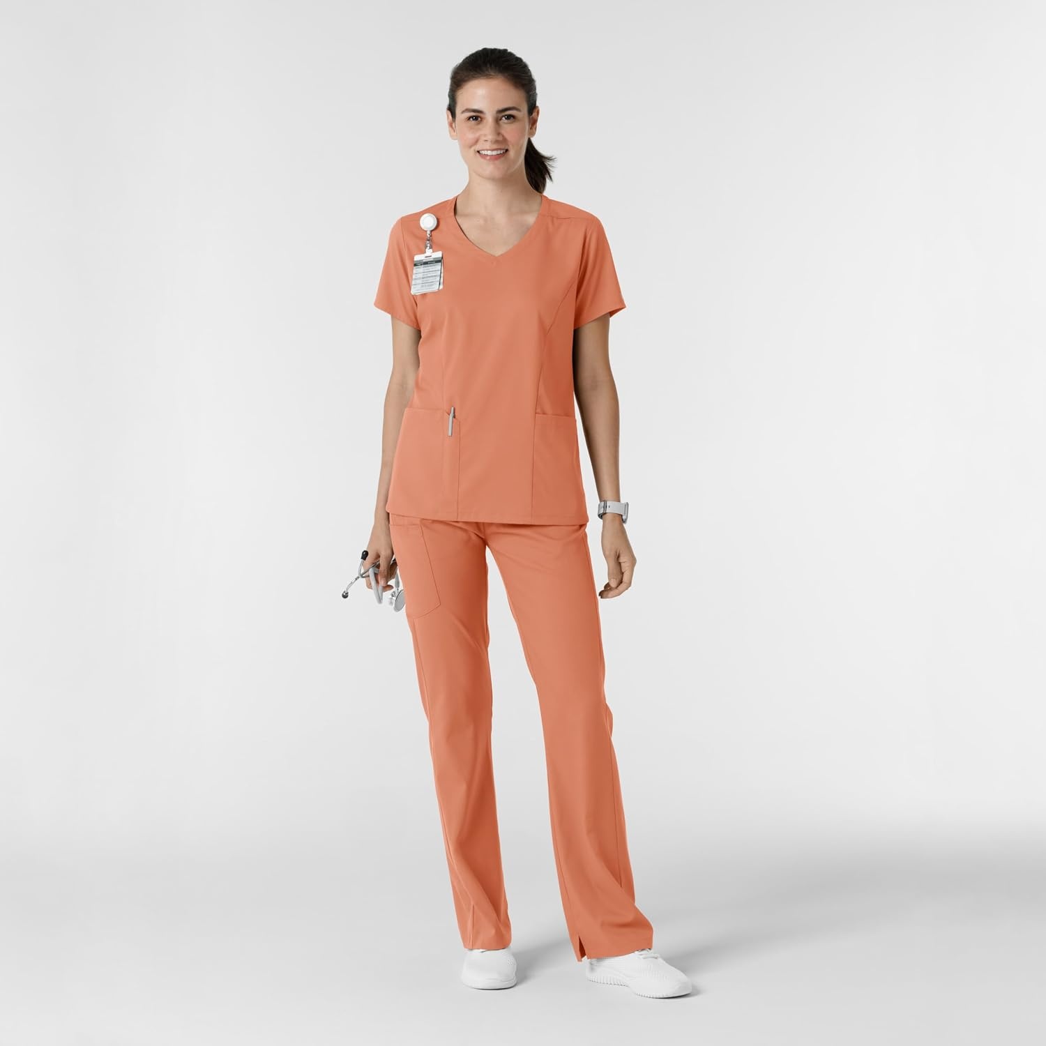 Wink Women’s Women’s Bootcut Scrub Pant(Terracotta)