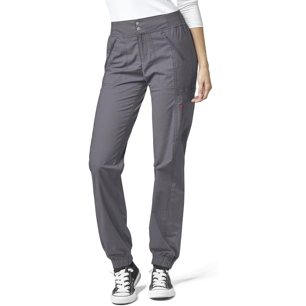 Wink Women’s Love Utility Cargo Zip Jogger Pant(Pewter)