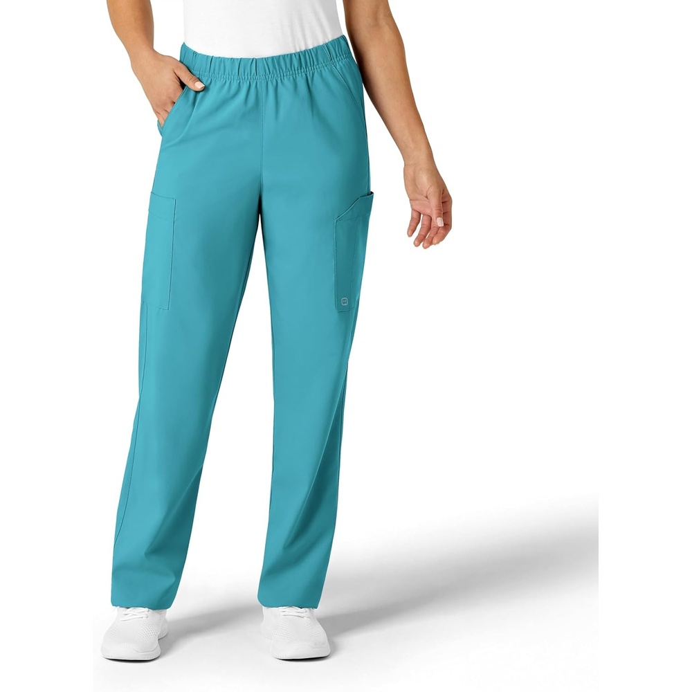 Wink W123 Unisex Multi-Cargo Scrub Pant(Teal Blue)