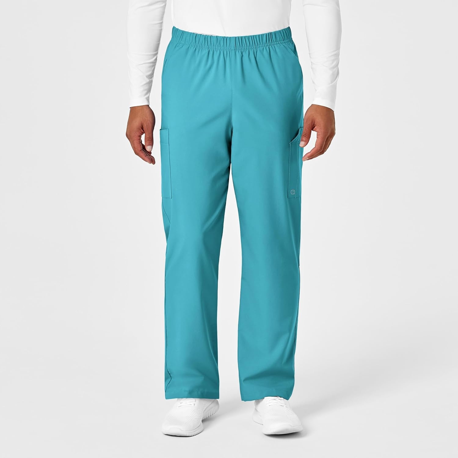 Wink W123 Unisex Multi-Cargo Scrub Pant(Teal Blue)
