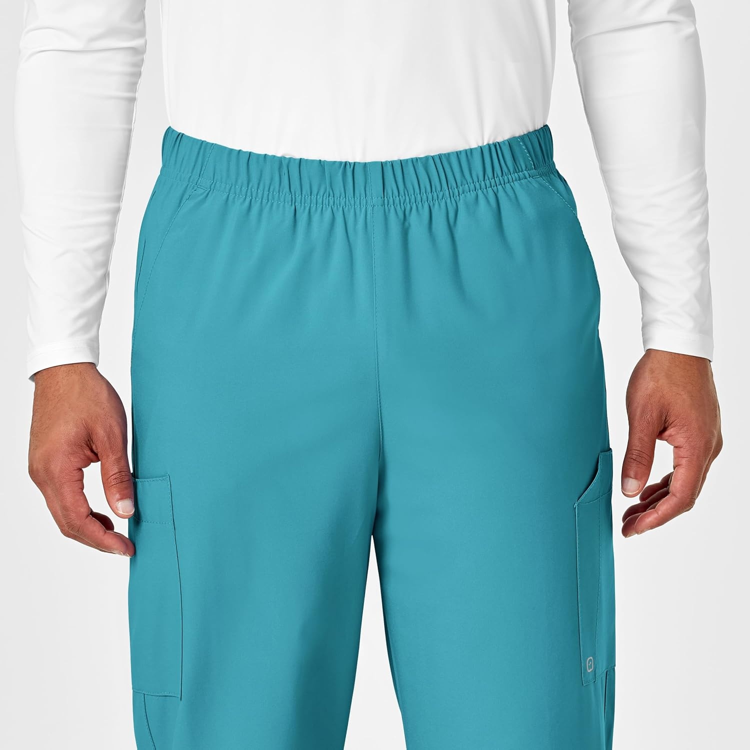 Wink W123 Unisex Multi-Cargo Scrub Pant(Teal Blue)