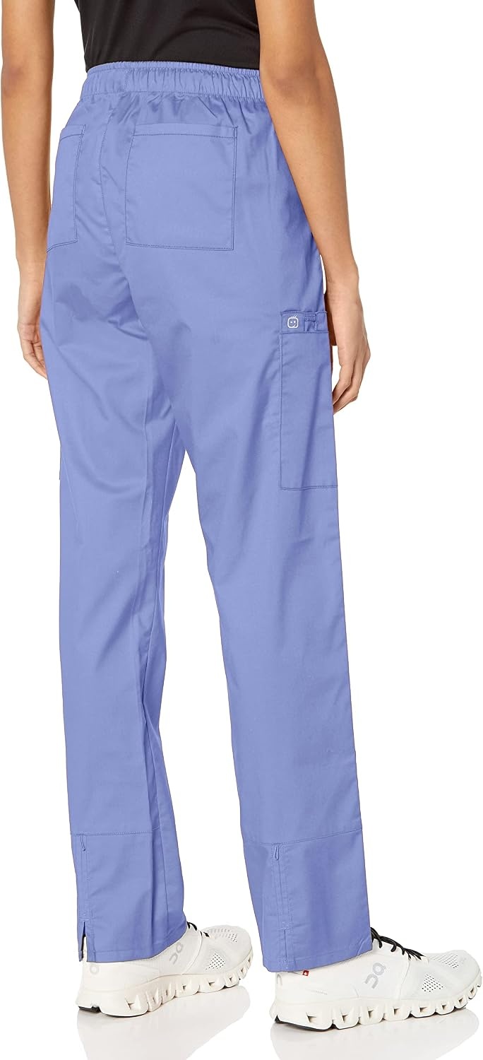 Wink WonderWORK Women’s Convertible Slim Leg Scrub Pant(Ceil Blue)