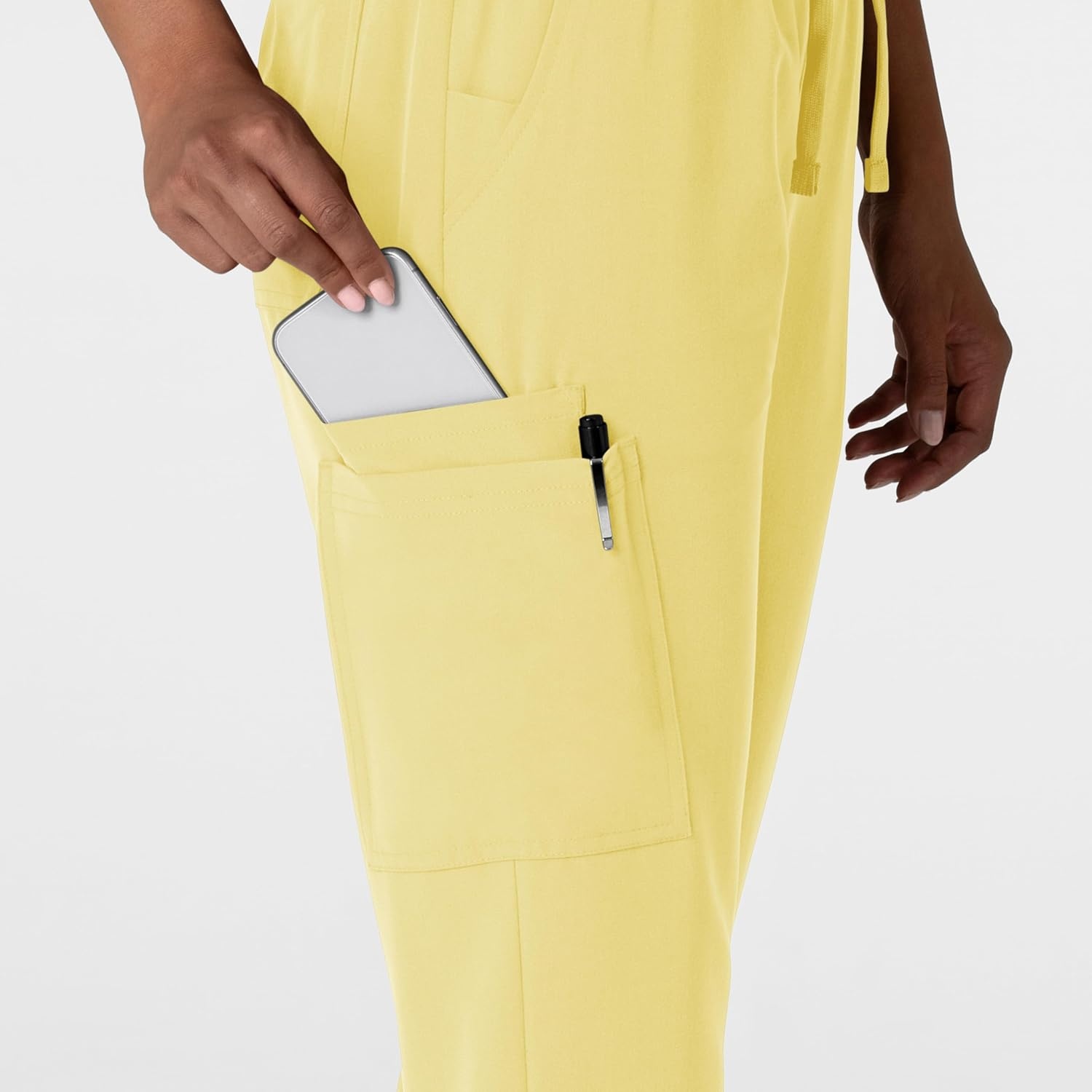 Wink Women’s Women’s Jogger Utility Scrub Pant(Sunshine Yellow)
