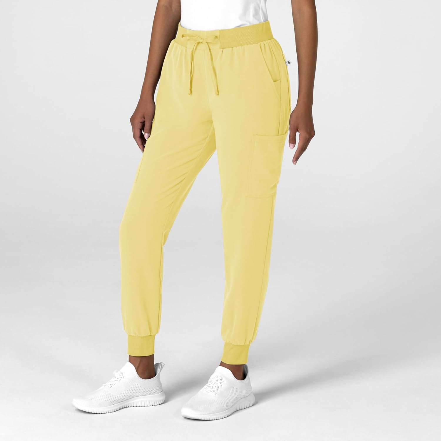 Wink Women’s Women’s Jogger Utility Scrub Pant(Sunshine Yellow)