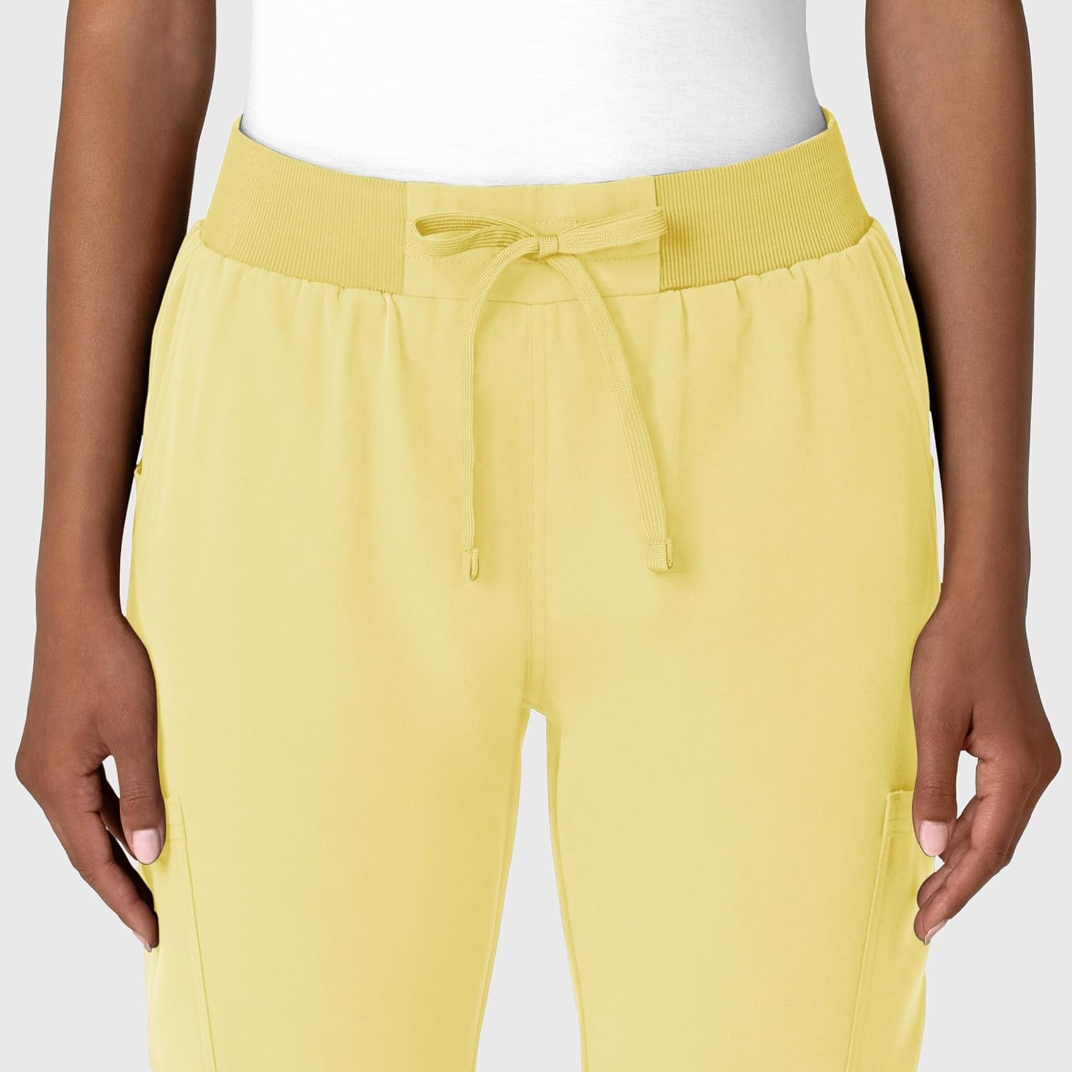 Wink Women’s Women’s Jogger Utility Scrub Pant(Sunshine Yellow)