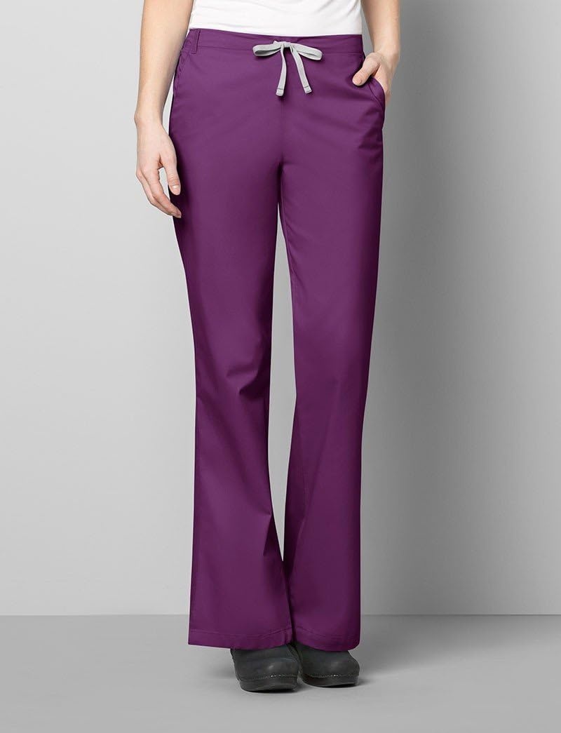 Wink WonderWORK Women’s Flare Leg Scrub Pant, Ceil Blue, XL