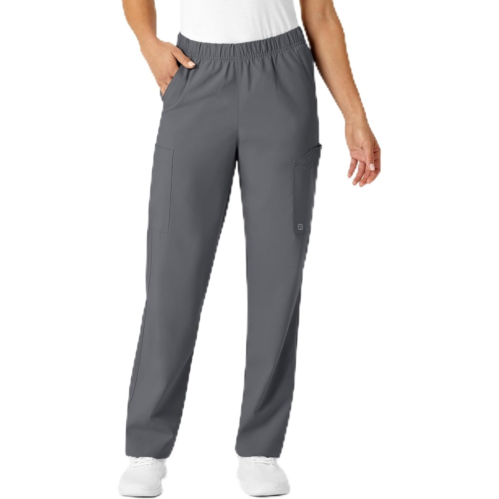 Wink W123 Unisex Multi-Cargo Scrub Pant(Pewter)