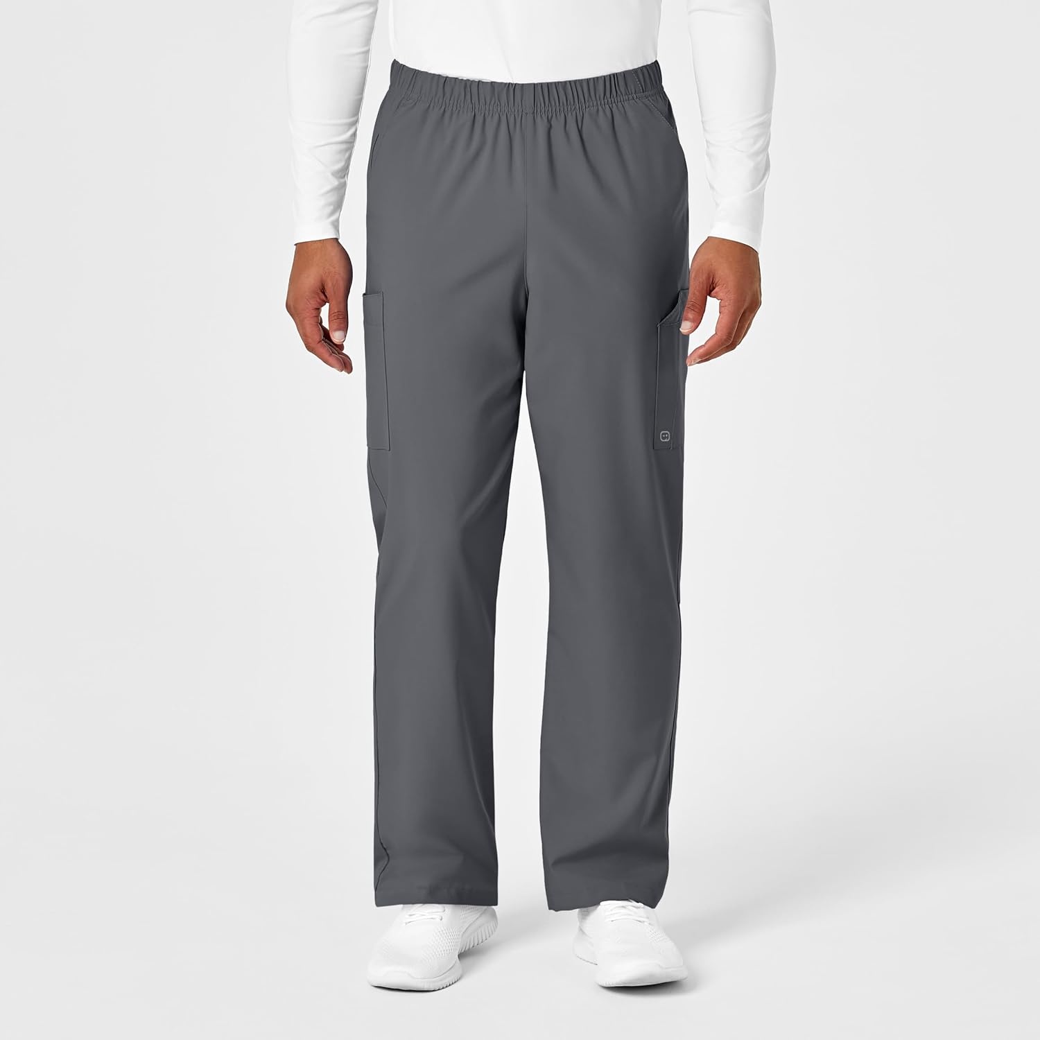 Wink W123 Unisex Multi-Cargo Scrub Pant(Pewter)