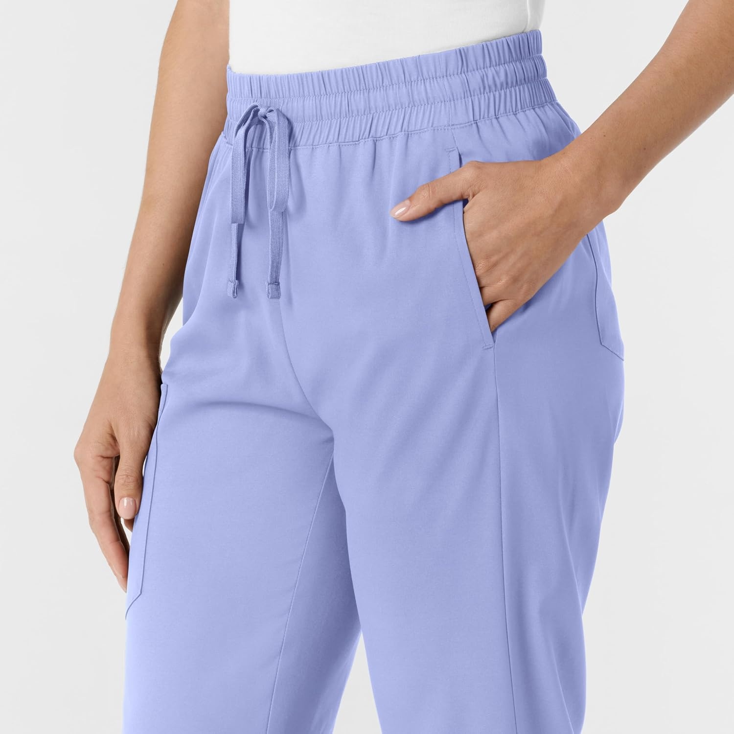 WINK Scrubs for Women, Boundless, Bootcut Pants with Drawstring and 6 Pockets(Ceil Blue)
