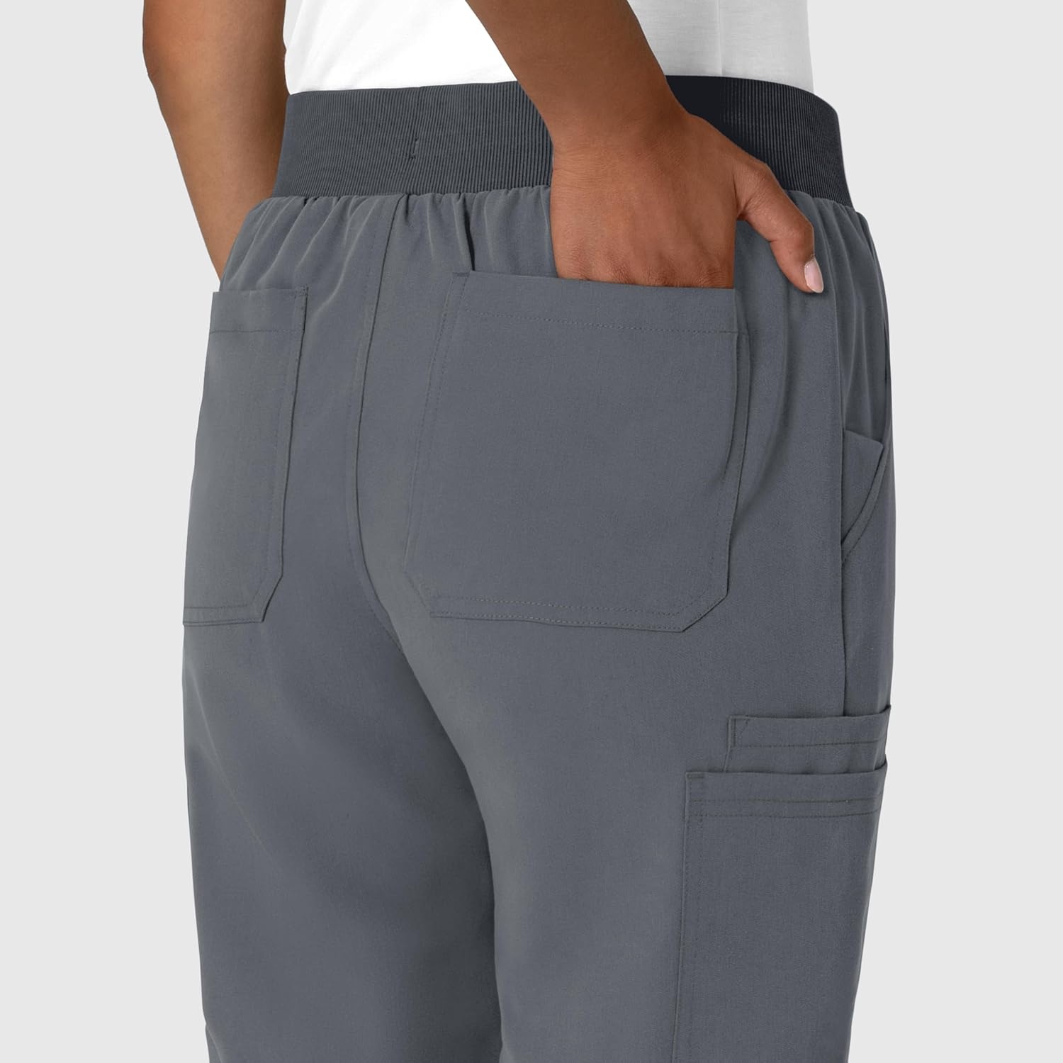 Wink Women’s Women’s Jogger Utility Scrub Pant(Pewter)