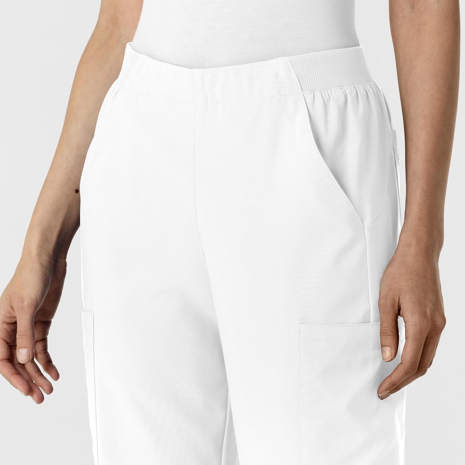 Wink Women’s Women’s Cargo Utility Scrub Pant(White)