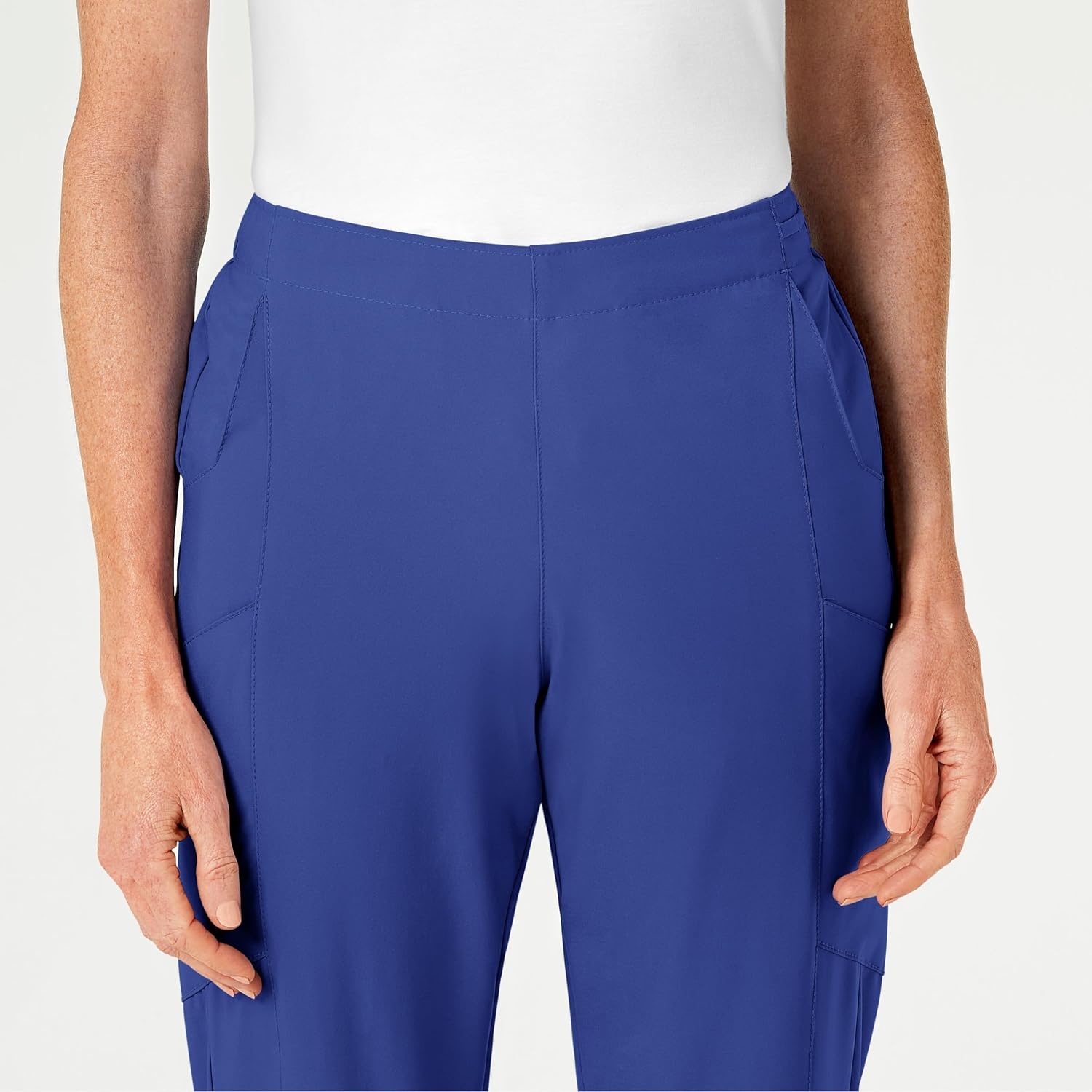 Wink W123 Women’s Flat Front Cargo Scrub Pant(Galaxy Blue)