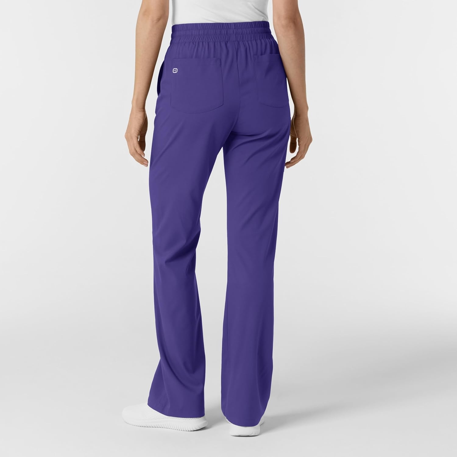 WINK Boundless Women’s Bootcut Scrub Pant | Womens Scrub Pant Teal Mid Rise(Grape)