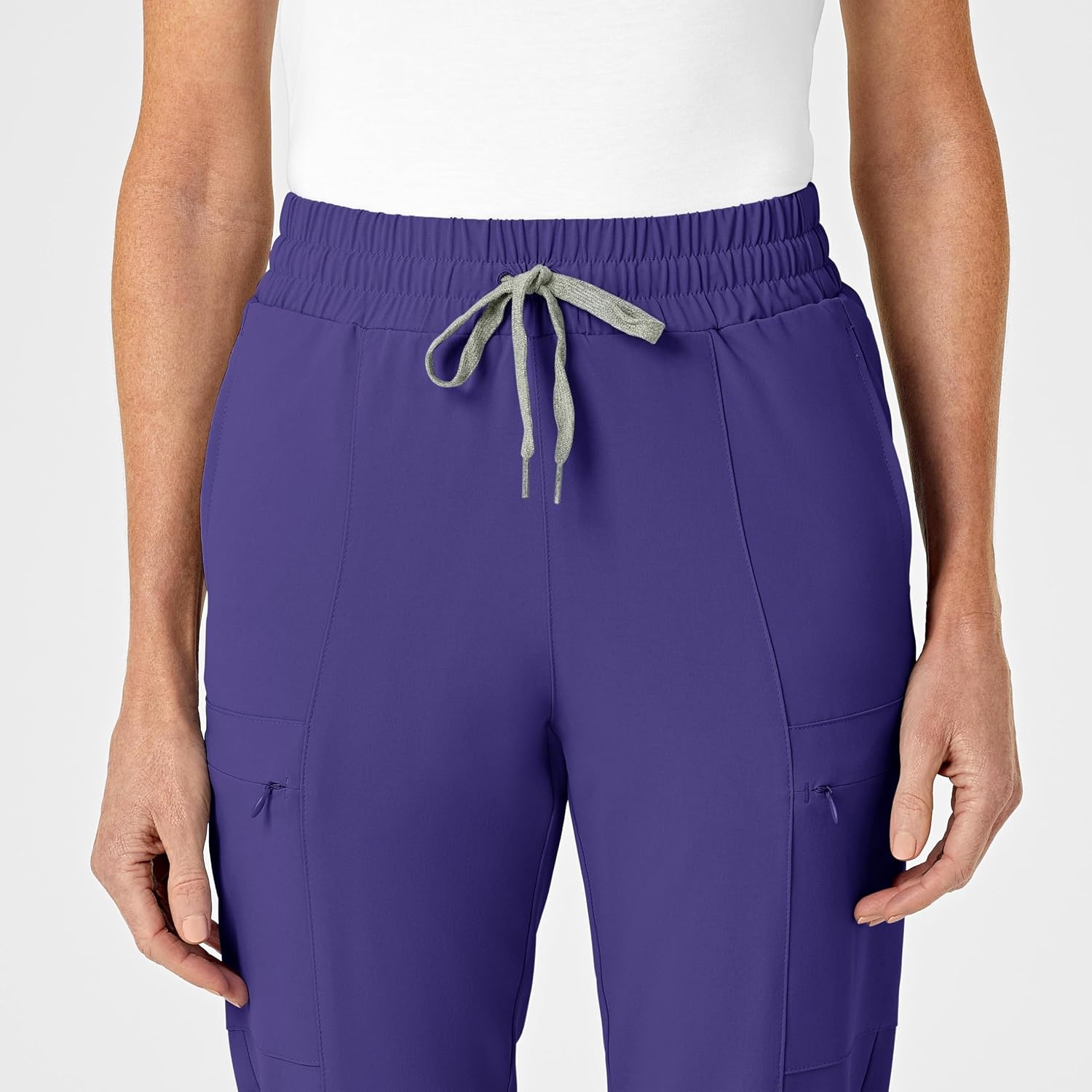 Wink Renew Women’s High Waist Slim Leg Scrub Pant(Grape)
