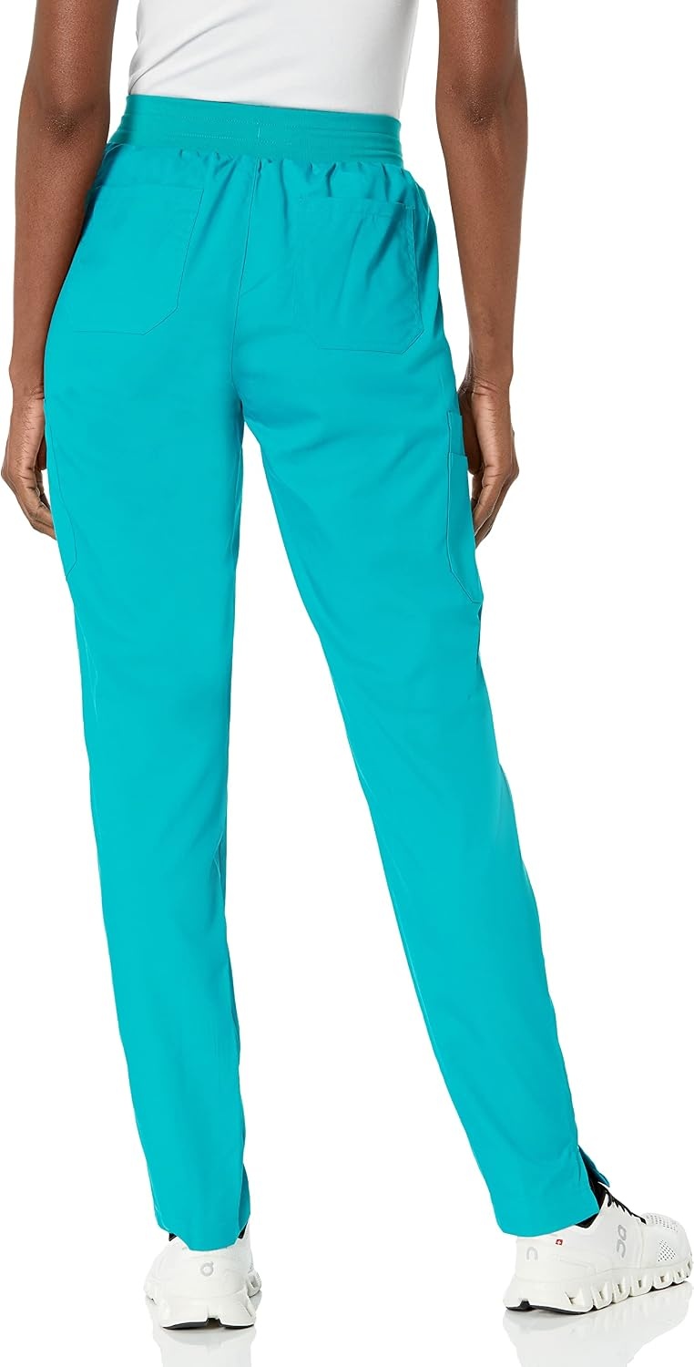 Wink PRO Women’s Slim Leg Cargo Scrub Pant(Teal Blue)