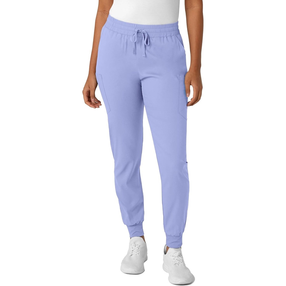 WonderWink Women’s Women’s Jogger Scrub Pant(Ceil Blue)