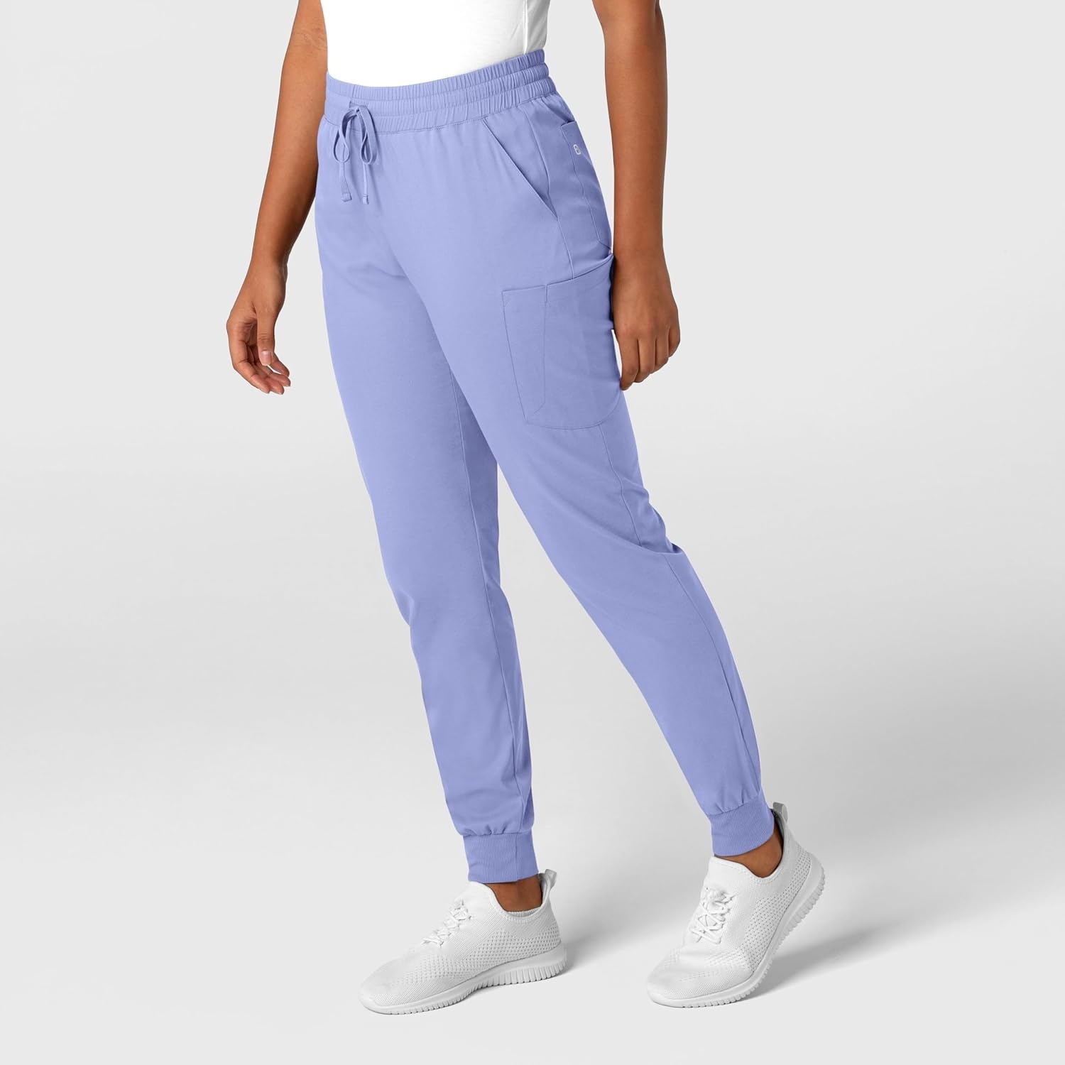 WonderWink Women’s Women’s Jogger Scrub Pant(Ceil Blue)