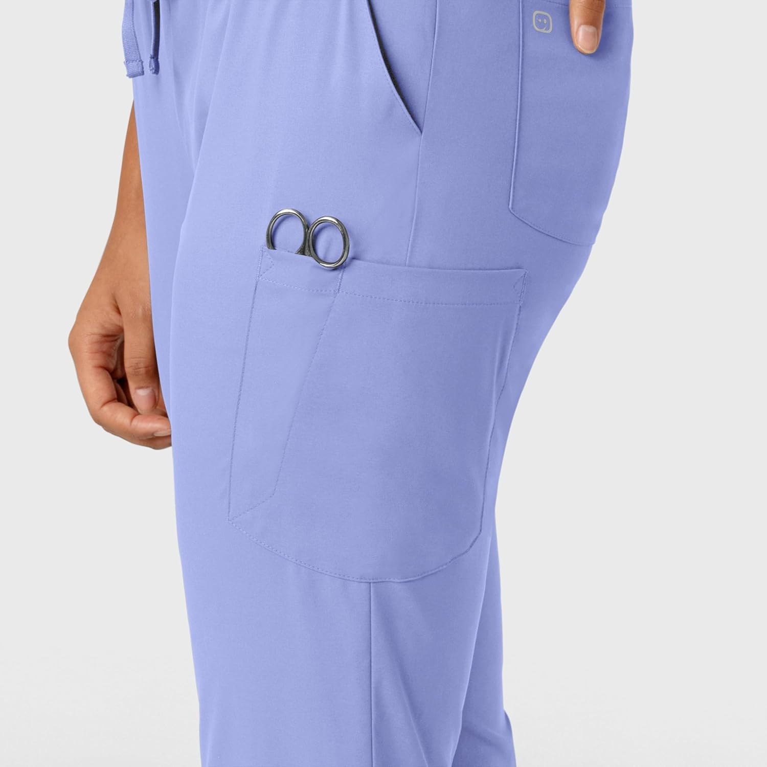 WonderWink Women’s Women’s Jogger Scrub Pant(Ceil Blue)