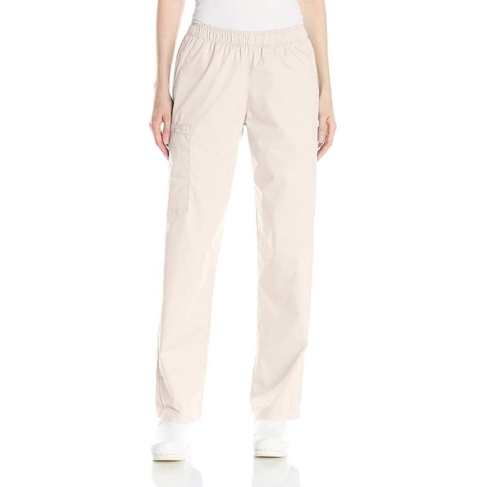 WINK Scrubs for Women, Boundless, Bootcut Pants with Drawstring and 6 Pockets(Khaki)