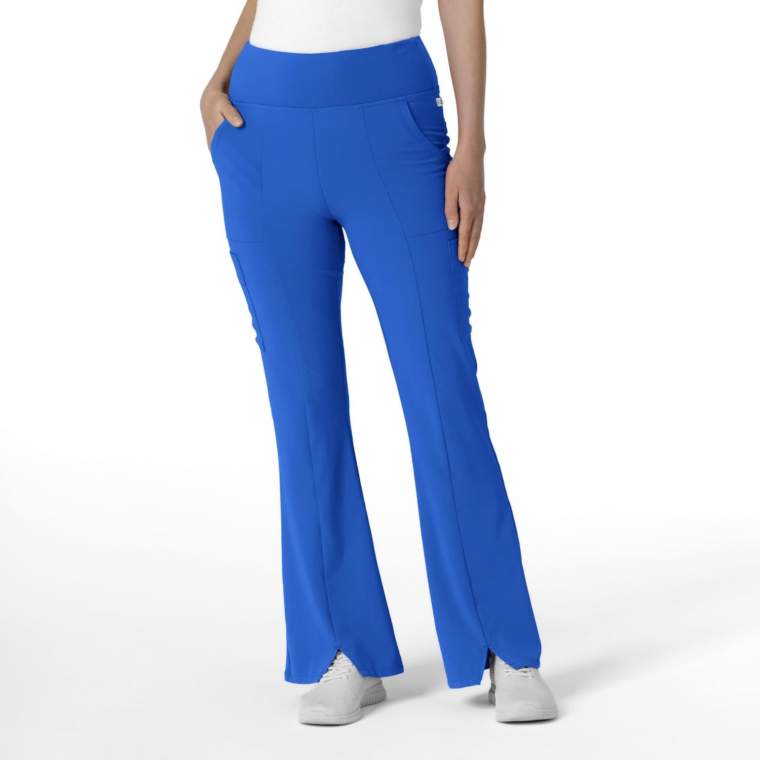Wink Scrubs for Women, Renew, Cargo Flare Pants, with 7 Pockets(Royal)