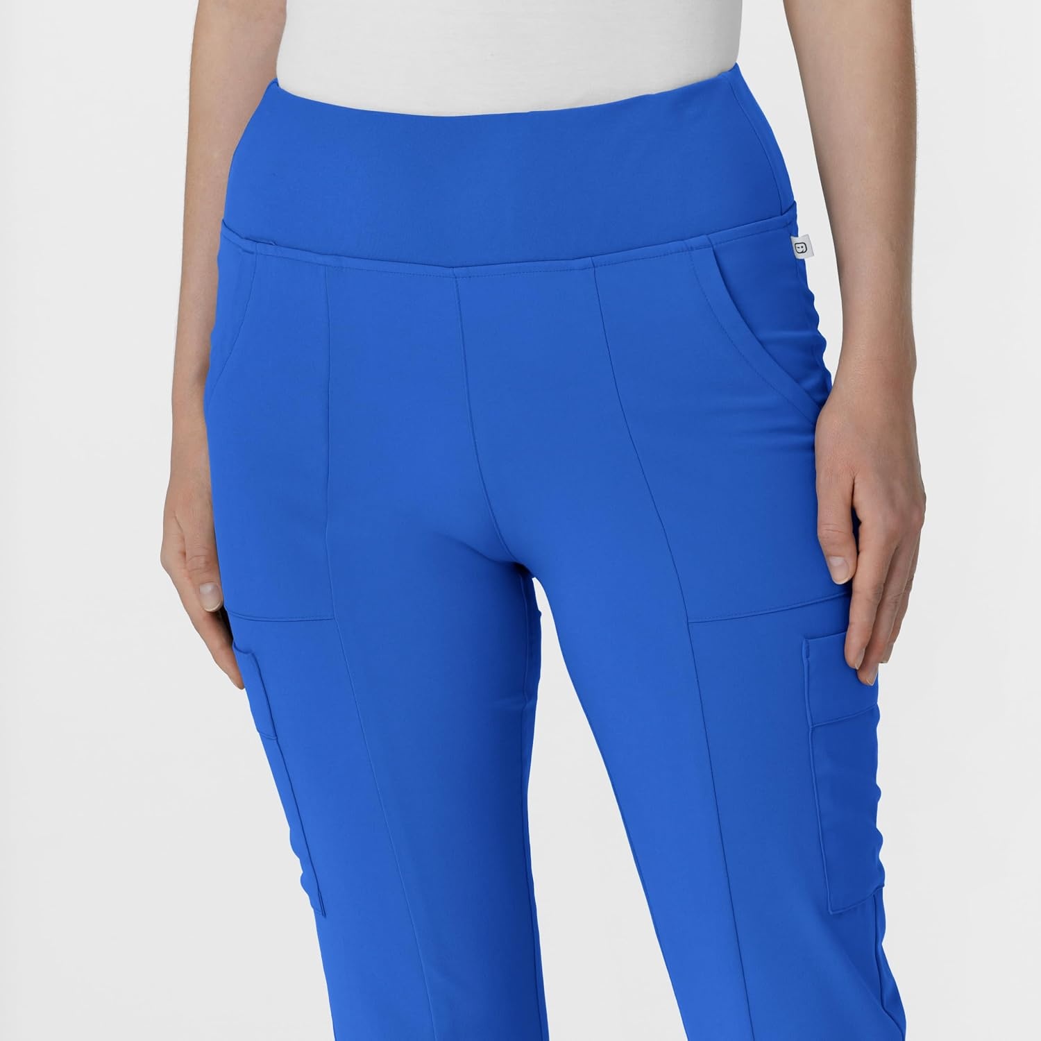 Wink Scrubs for Women, Renew, Cargo Flare Pants, with 7 Pockets(Royal)