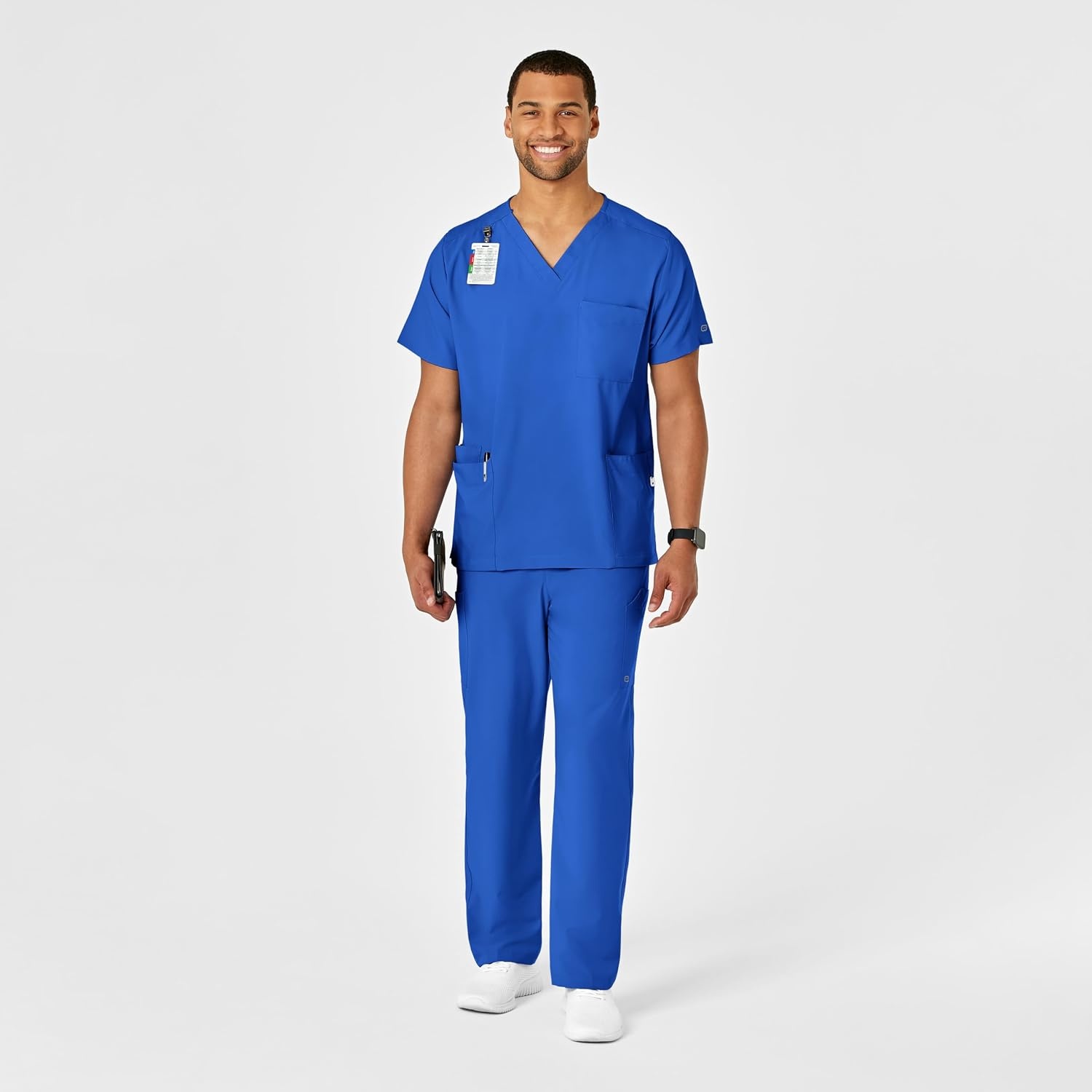 Wink W123 Unisex Multi-Cargo Scrub Pant(Royal)