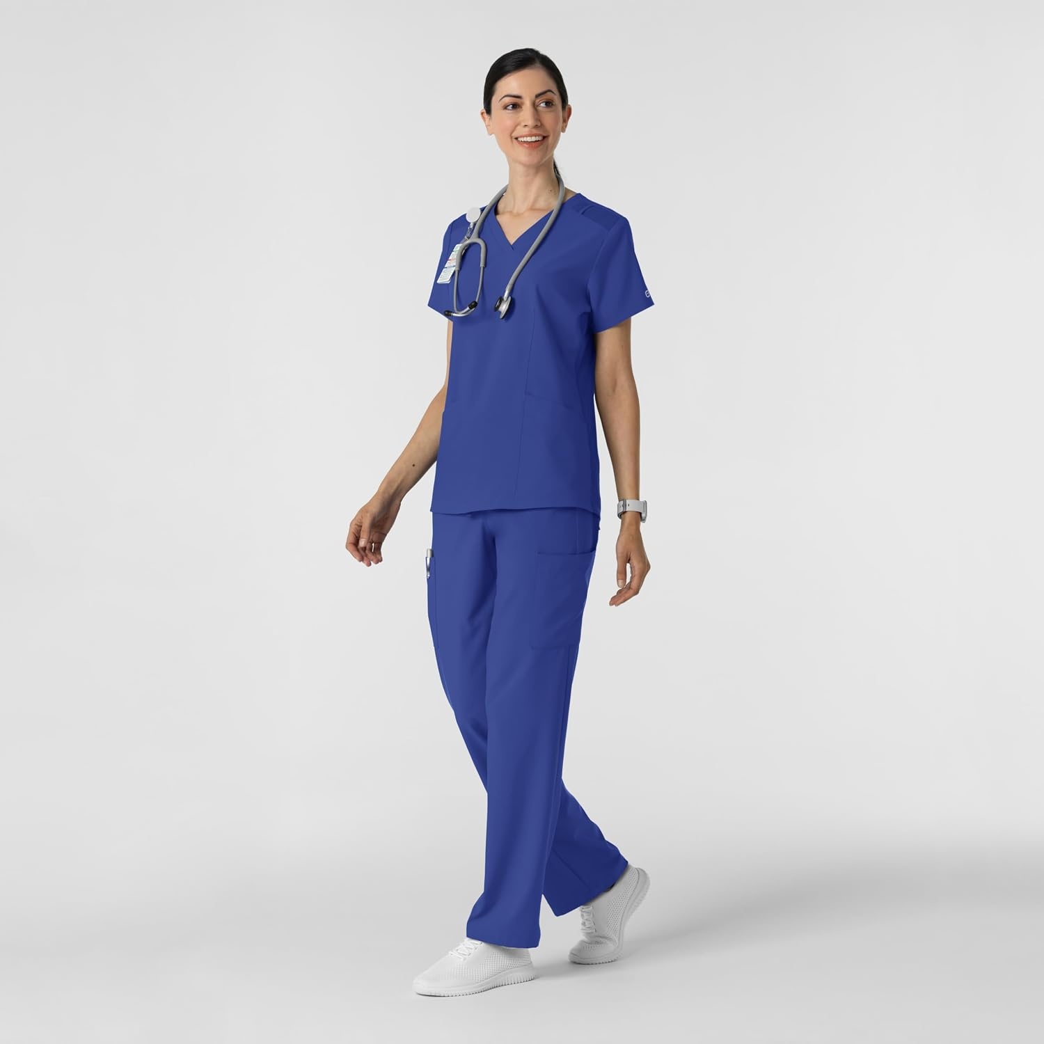 Wink Women’s Women’s Cargo Utility Scrub Pant(Galaxy Blue)