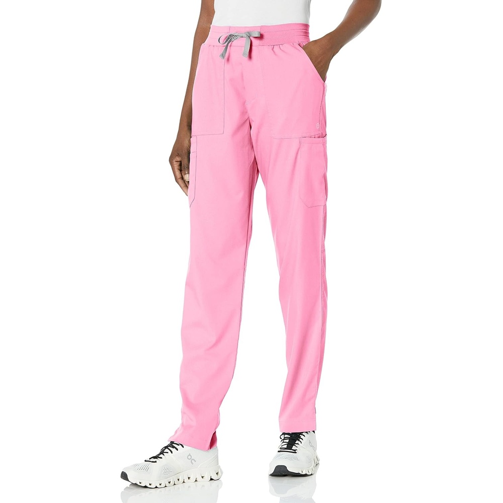 Wink PRO Women’s Slim Leg Cargo Scrub Pant(Pink Blossom)