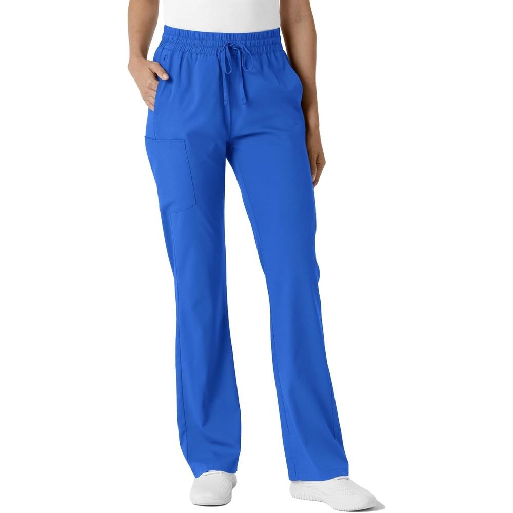 WINK Boundless Women’s Bootcut Scrub Pant | Womens Scrub Pant Teal Mid Rise(Royal)