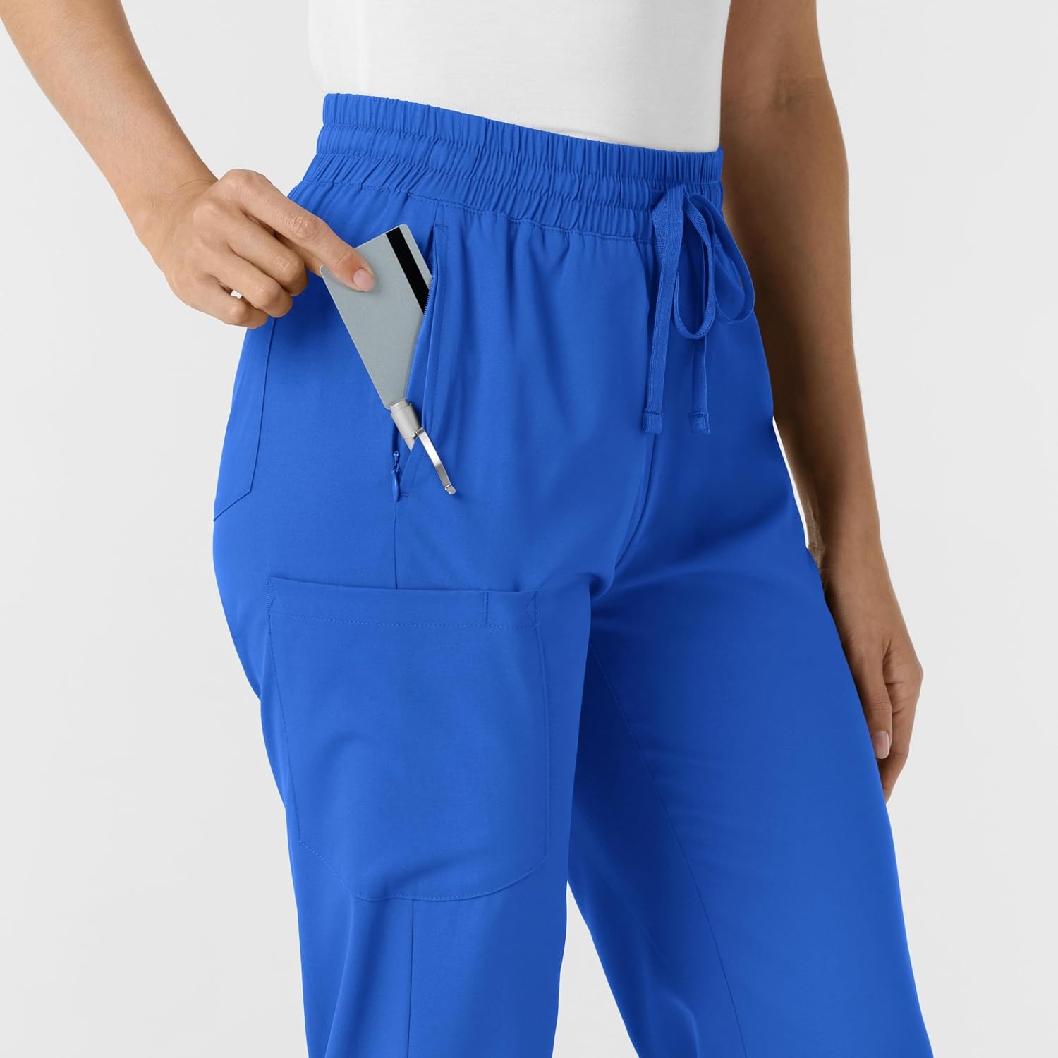 WINK Boundless Women’s Bootcut Scrub Pant | Womens Scrub Pant Teal Mid Rise(Royal)