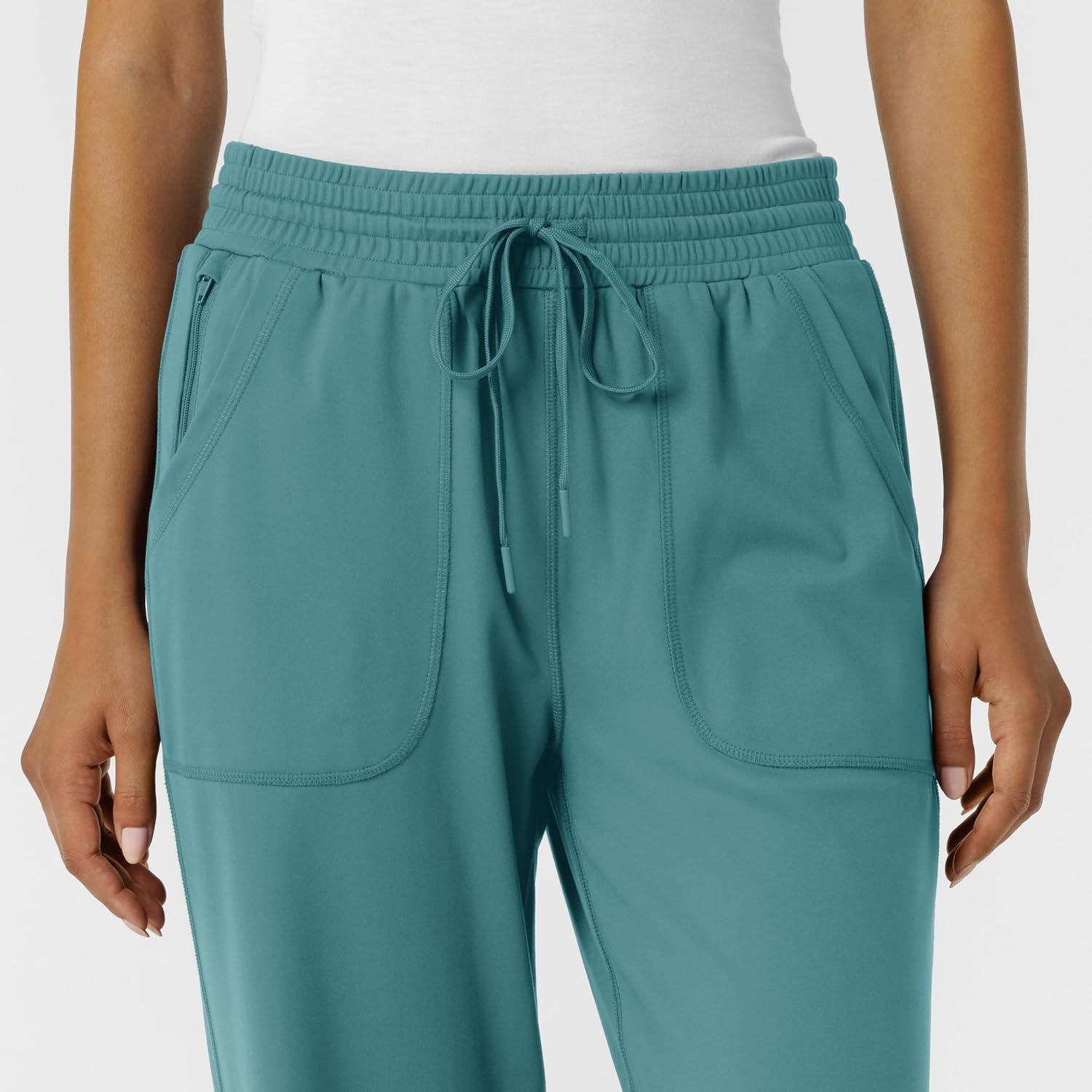 Wink Renew Knit Women’s Wide Leg Scrub Pant(Vintage Teal)