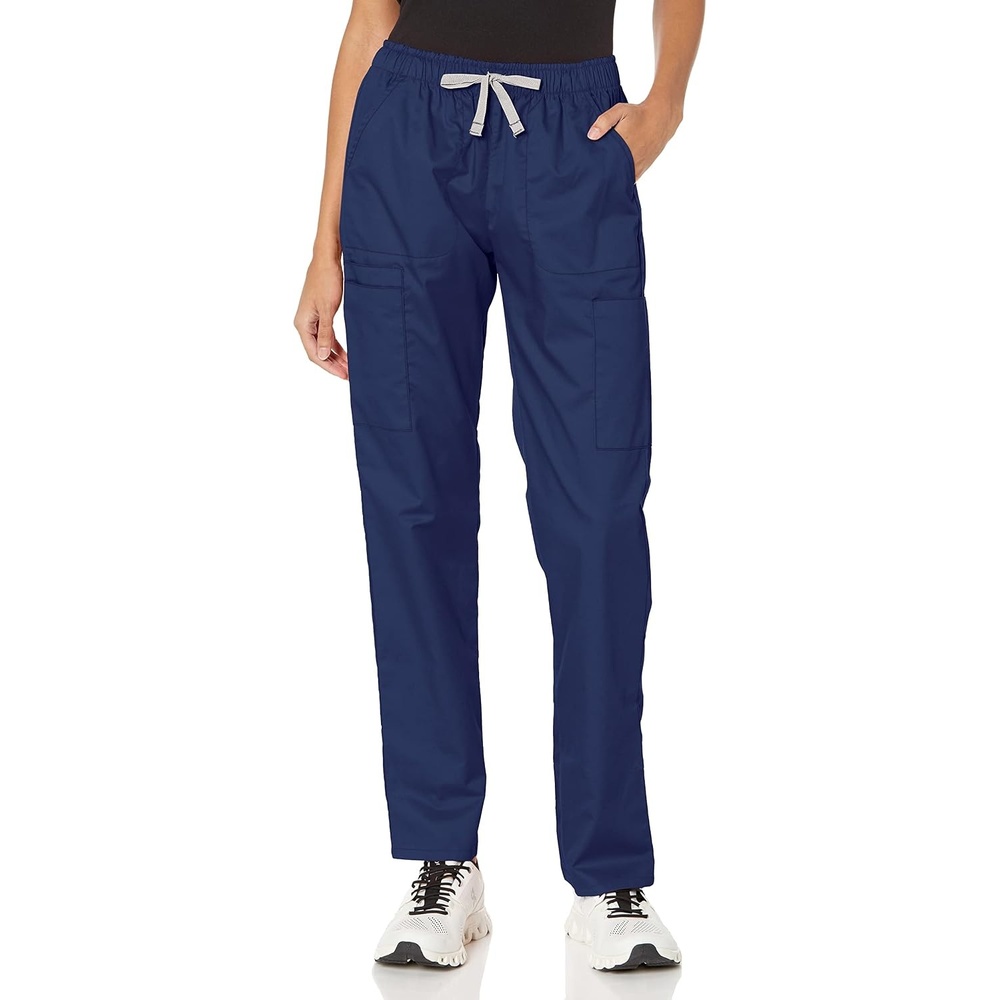 Wink WonderWORK Women’s Convertible Slim Leg Scrub Pant(Navy)