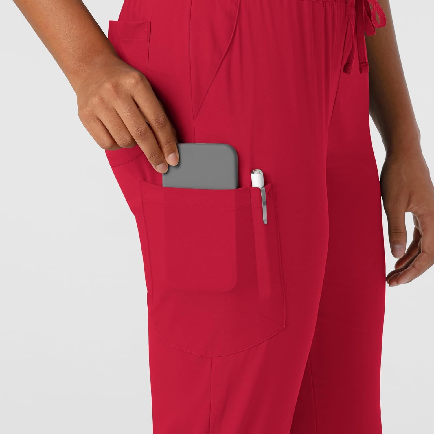 WonderWink Women’s Women’s Jogger Scrub Pant(Red)