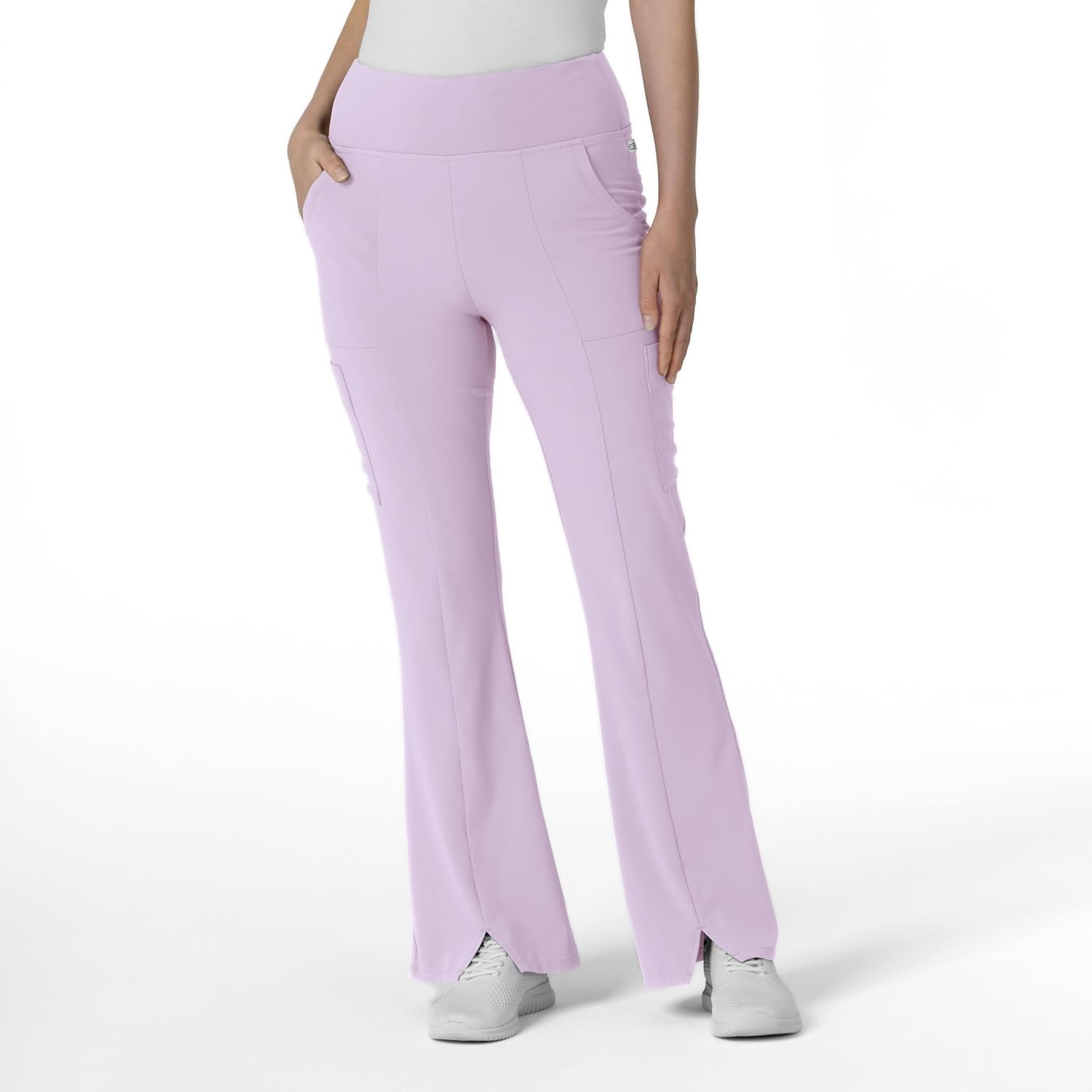 Wink Scrubs for Women, Renew, Cargo Flare Pants, with 7 Pockets(Pastel Lilac)