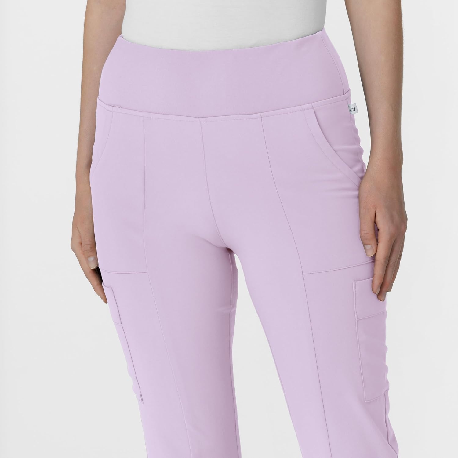 Wink Scrubs for Women, Renew, Cargo Flare Pants, with 7 Pockets(Pastel Lilac)
